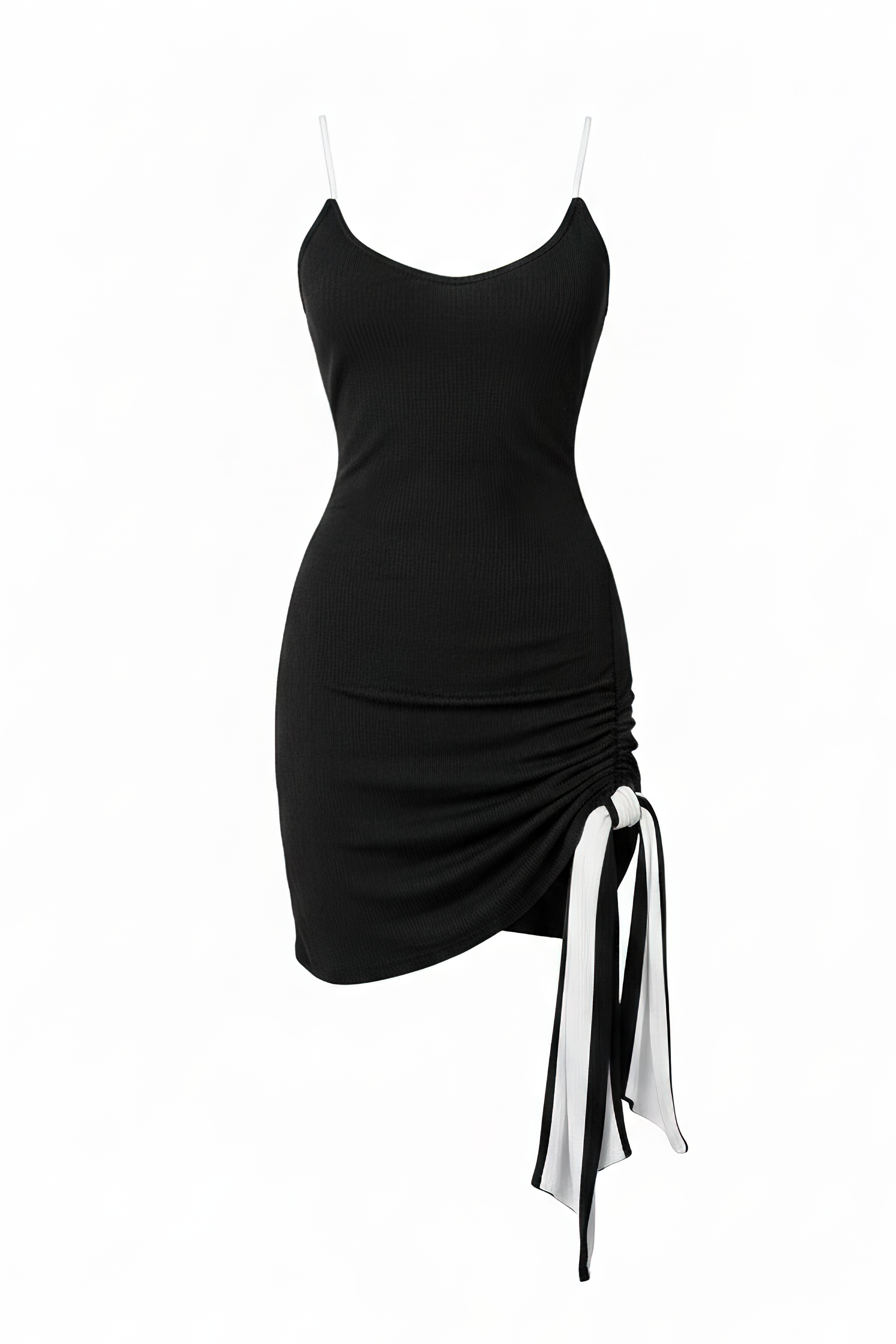 jacinta mini dress - black/white Shimmer Sensation Full Sleeves Mini Dress – Tomber Amoureux main image 0