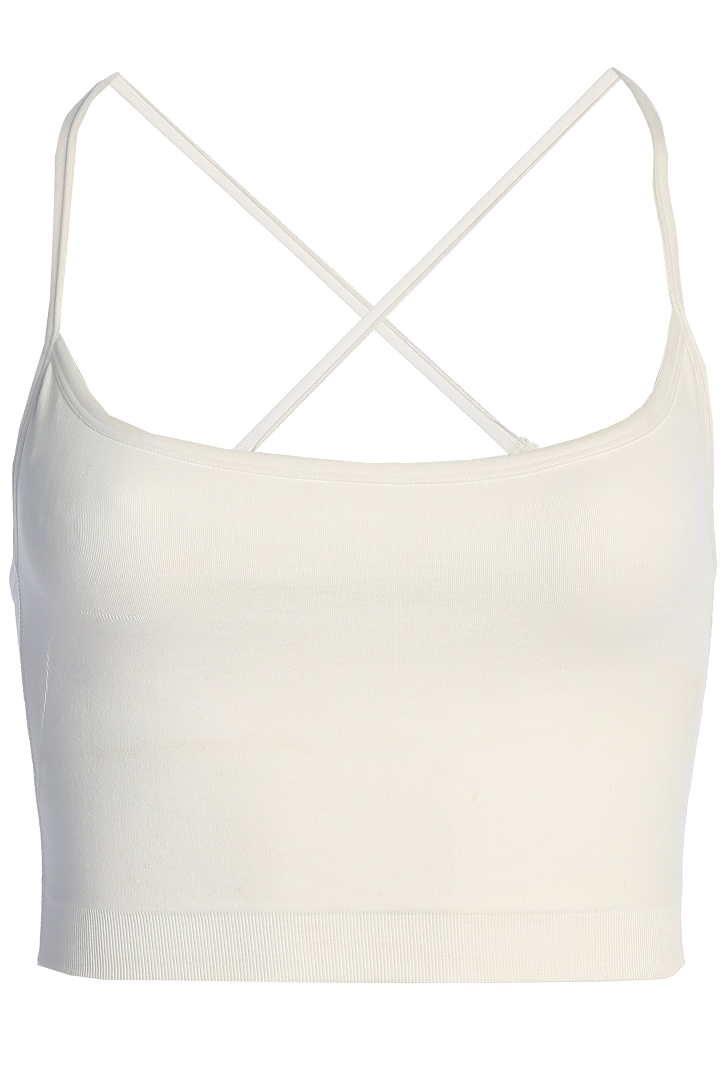 White Active Crop Top - JLUXLABEL