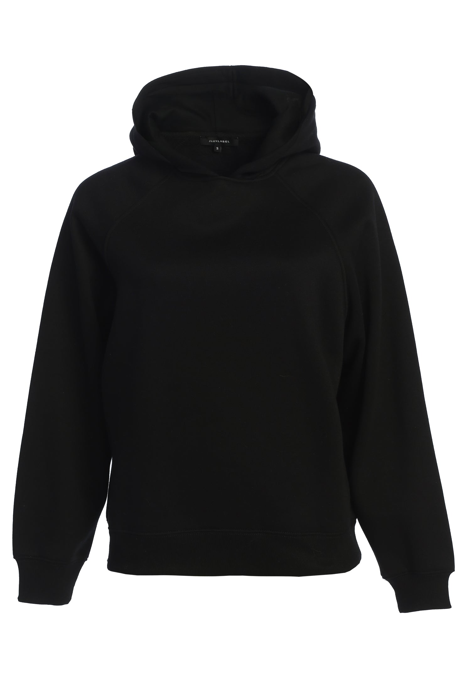Black JLUXLABEL Logo Pullover Hoodie - JLUXLABEL