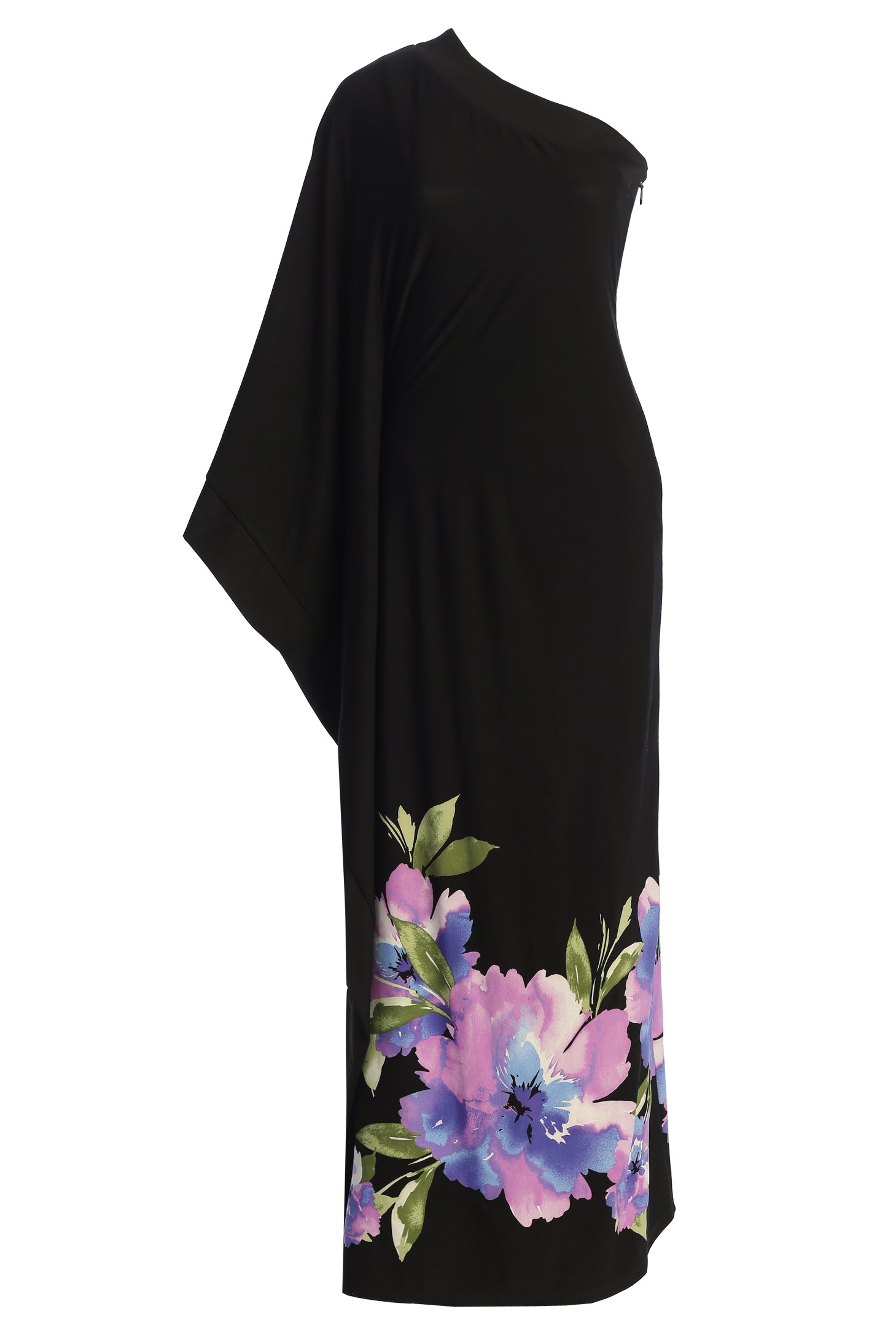 Black Floral Petals And Passion Maxi Dress - JLUXLABEL