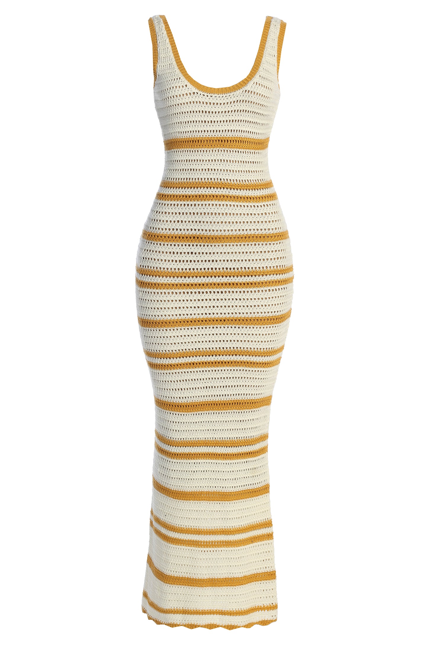 Ivory/Yellow Destiny Knit Maxi Dress Ivory/Yellow Destiny Knit Maxi Dress