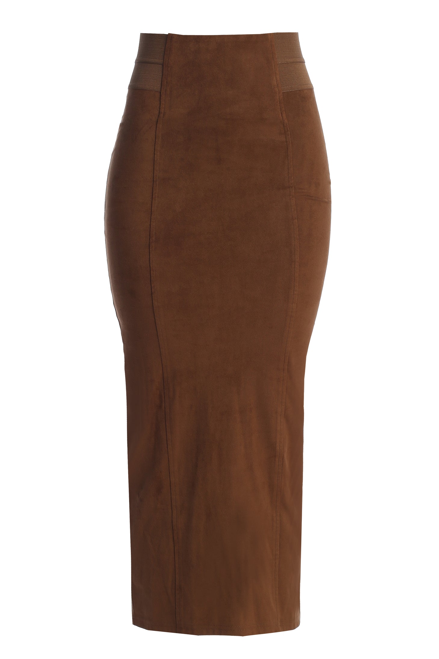 Chocolate Phoenix Suede Skirt - JLUXLABEL