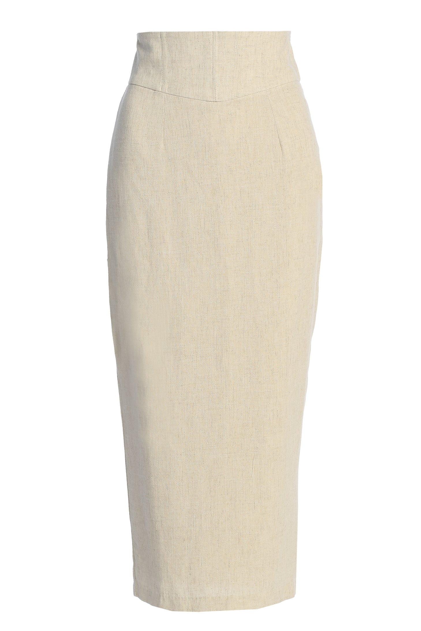Natural Coastland Linen Skirt - JLUXLABEL