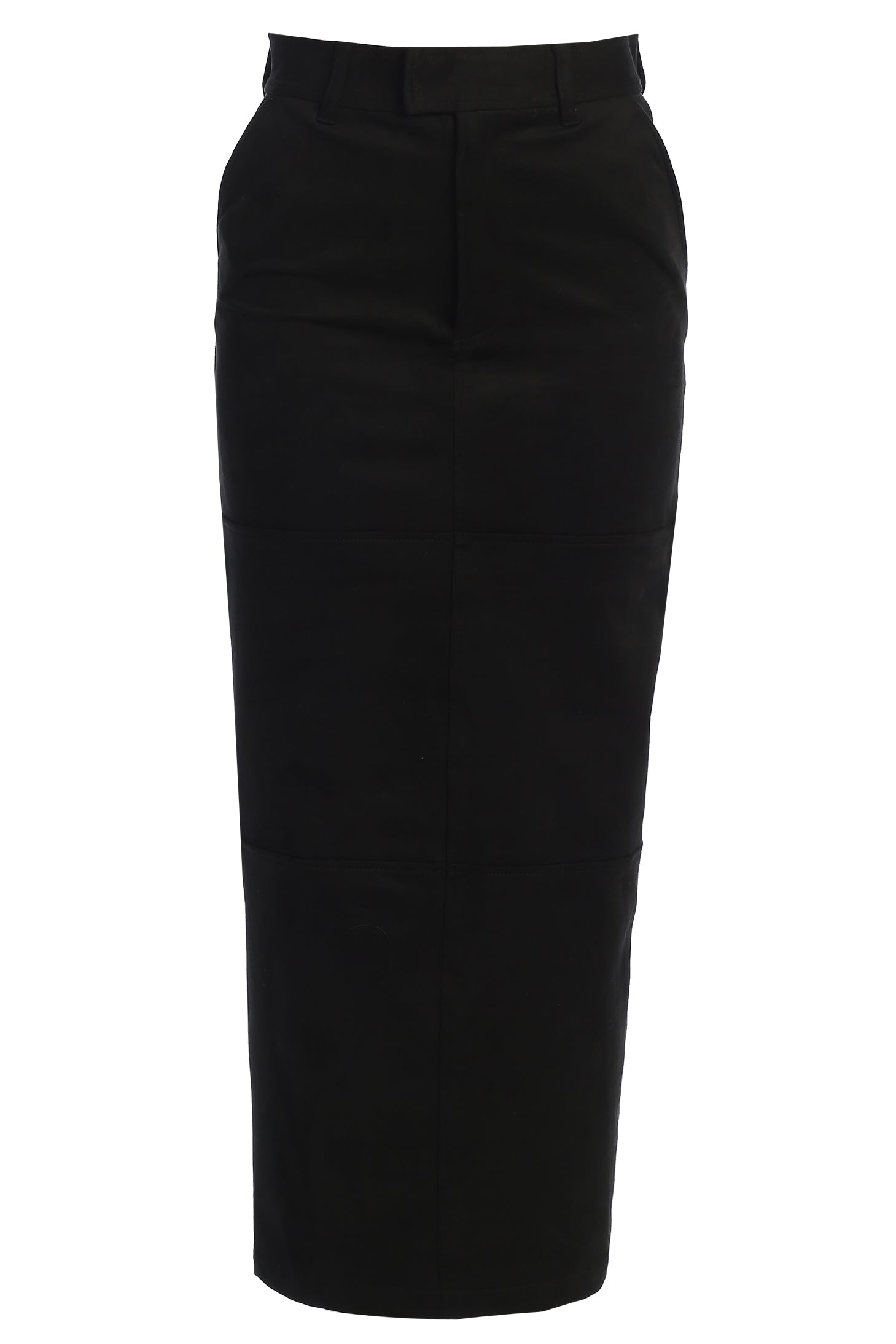 Black Joy Suede Maxi Skirt - JLUXLABEL