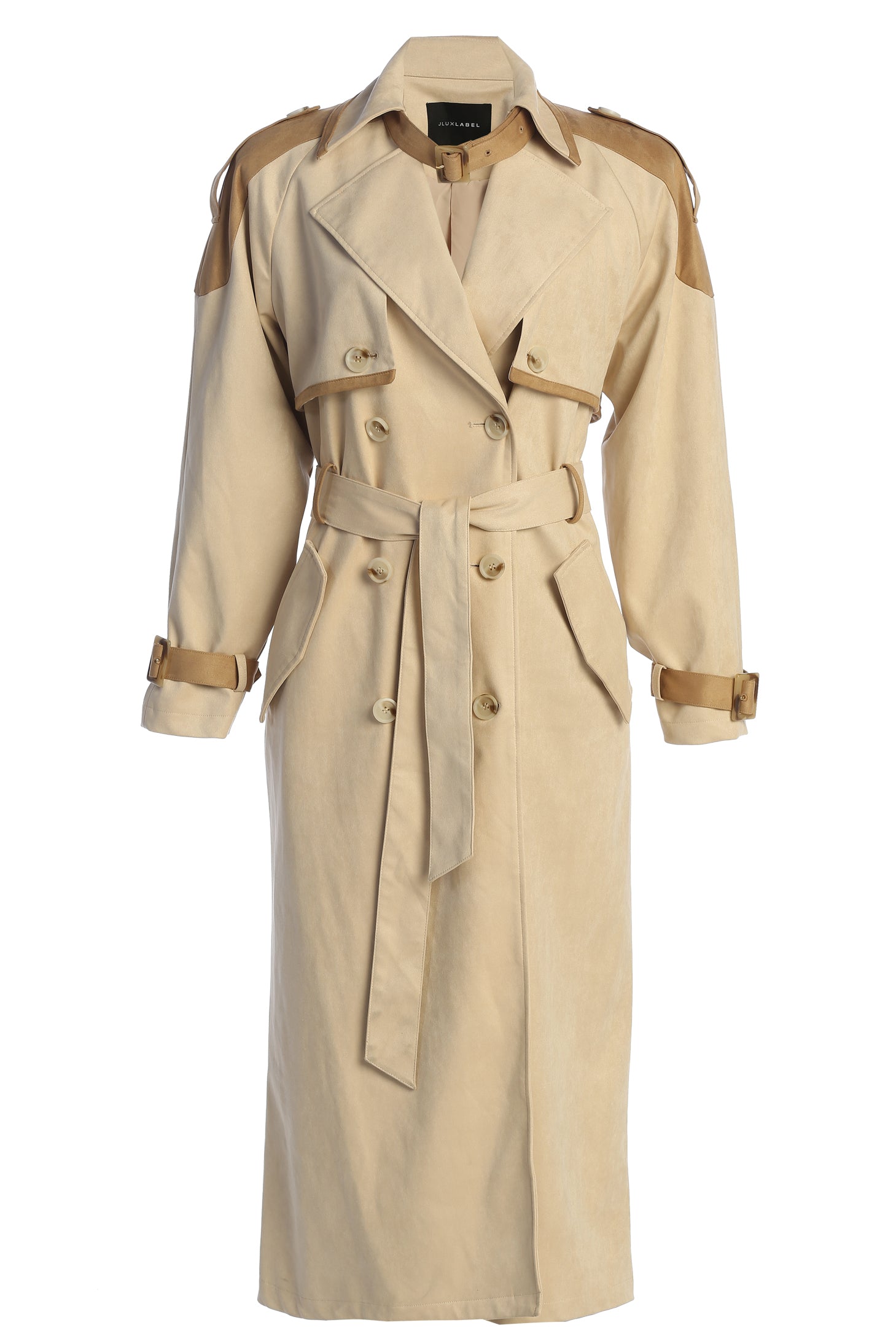 Tan Elite Suede Coat - JLUXLABEL