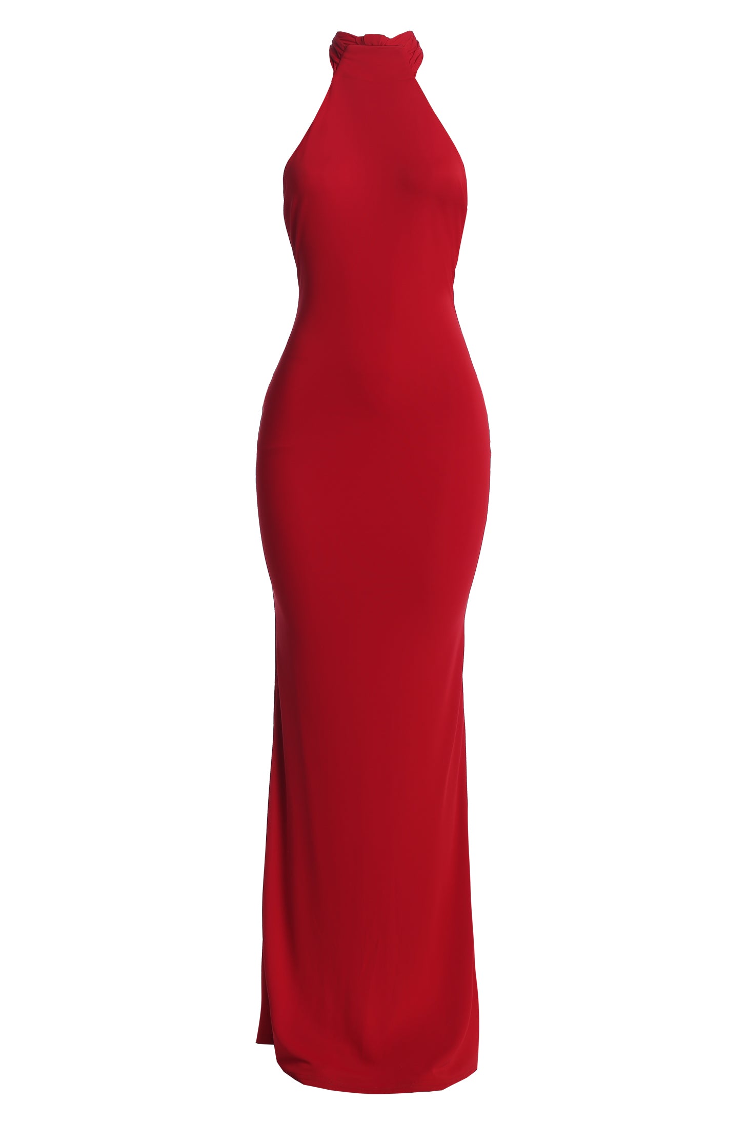 Red Golden Evening Maxi Gown - JLUXLABEL