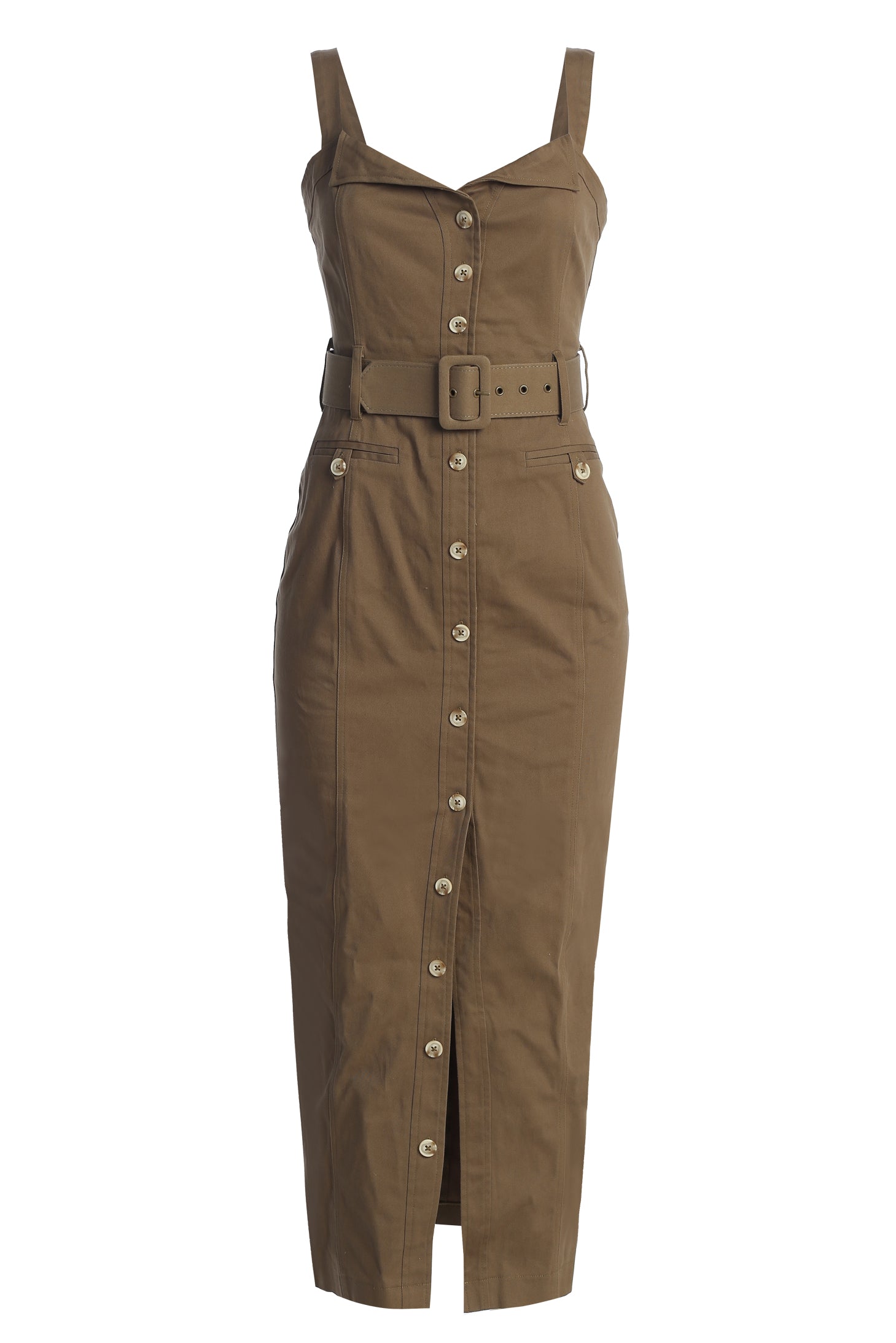 Olive Forever Summer Belted Dress - JLUXLABEL