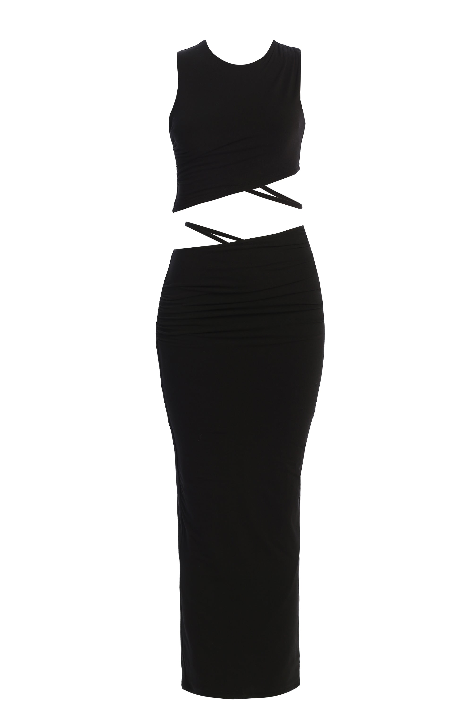 Black Saphhira Skirt Set - JLUXLABEL