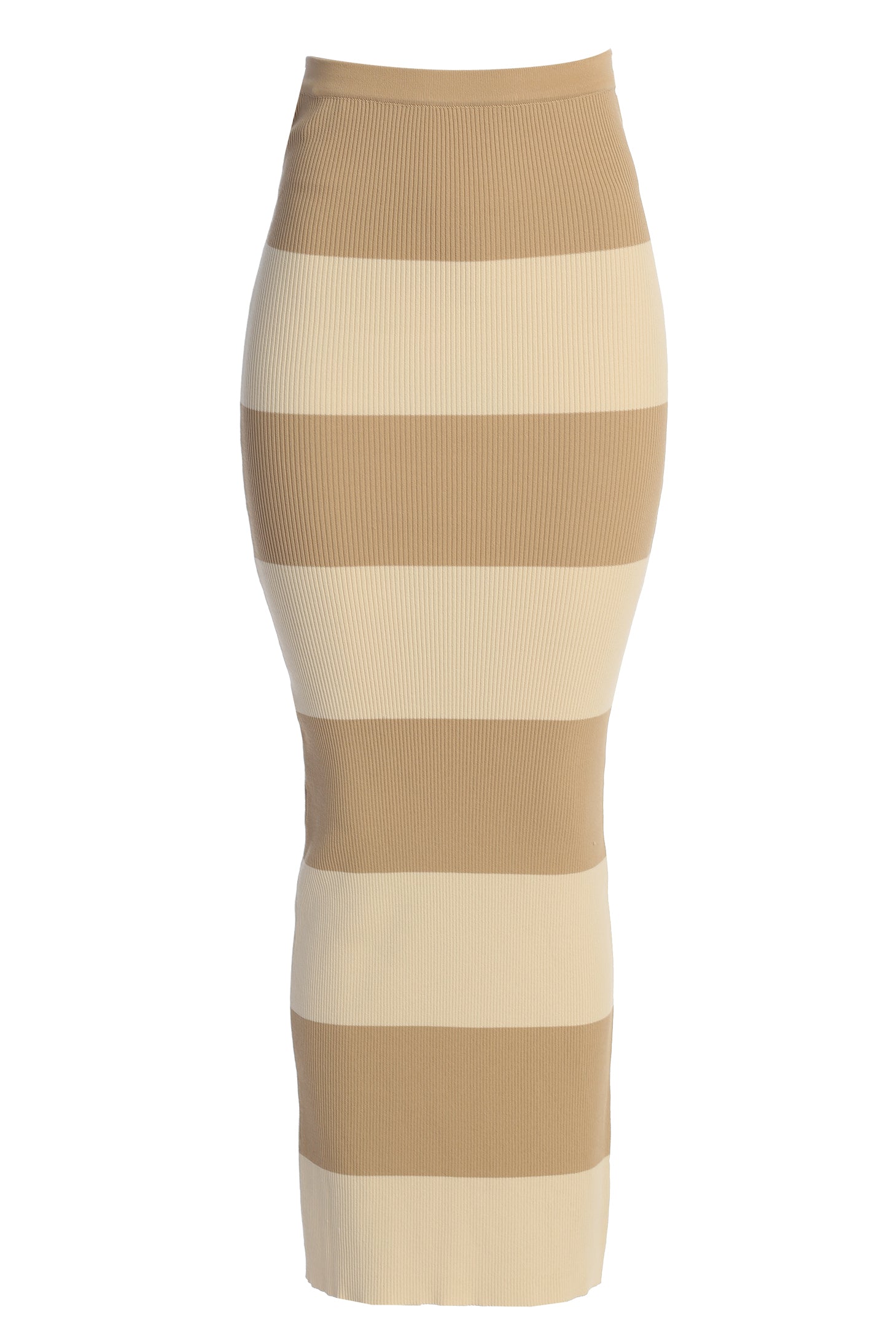 Ivory/Beige Jaide Maxi Knit Skirt - JLUXLABEL