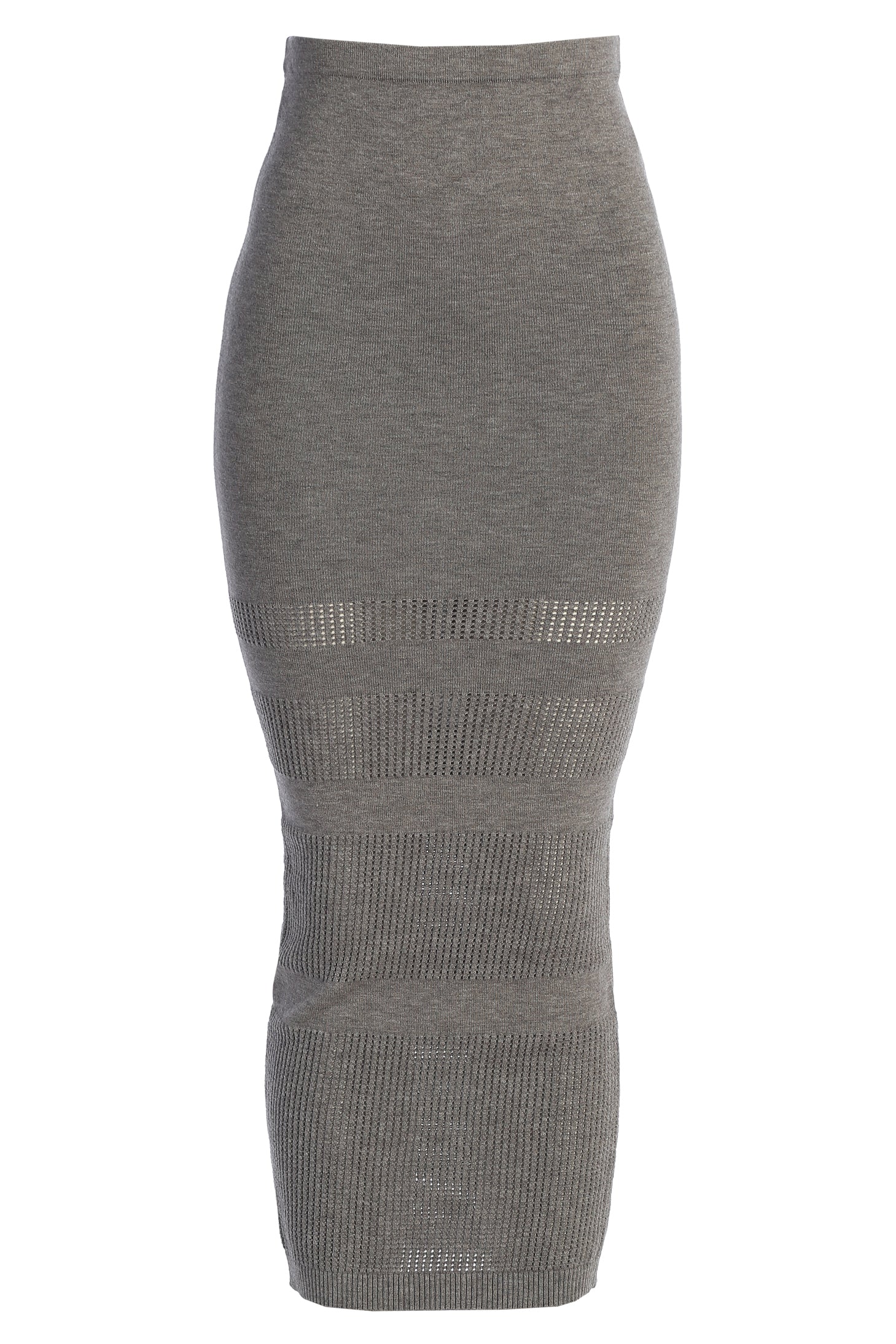Grey Lina Knit Maxi Skirt - JLUXLABEL