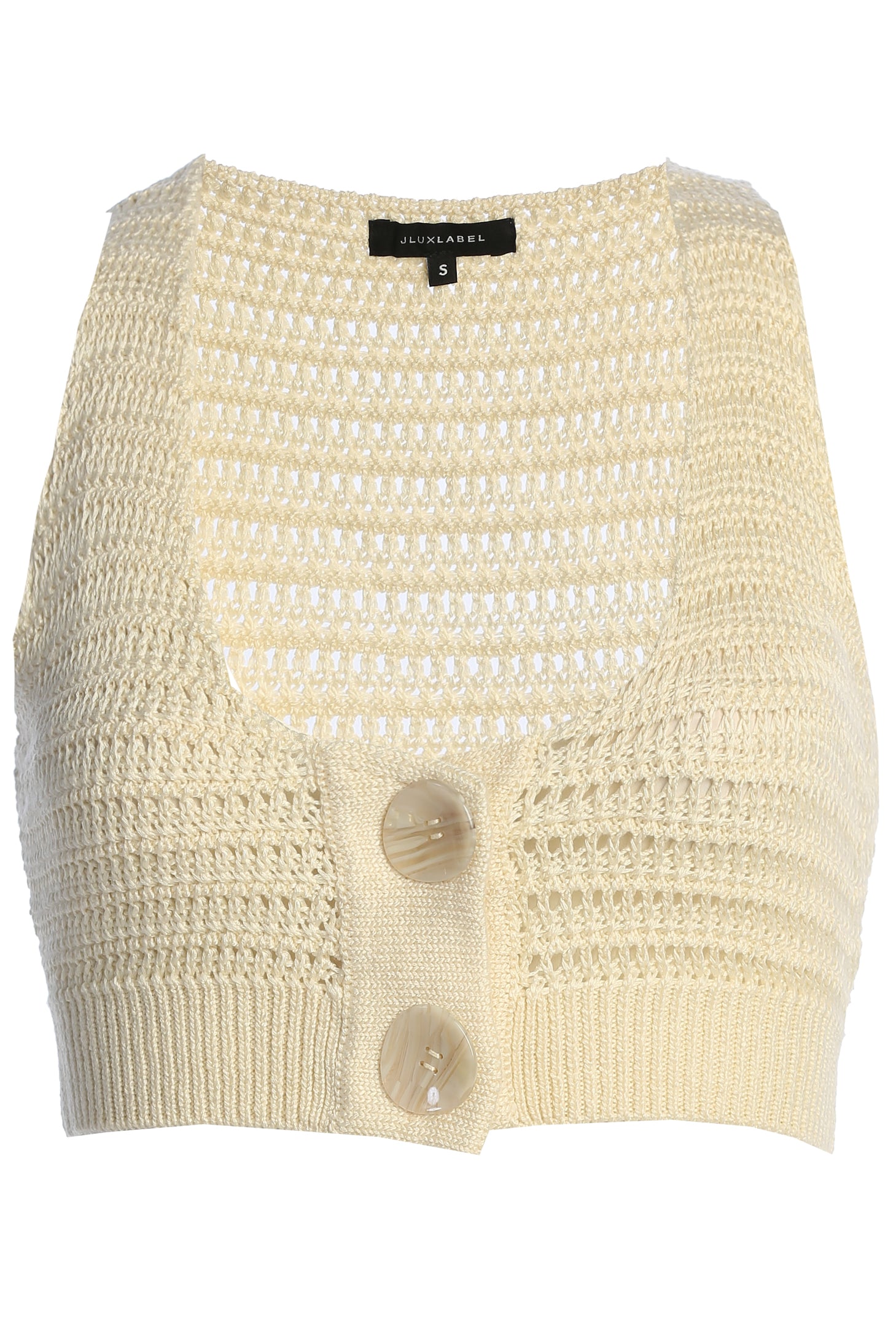 Ivory Salmah Crochet Top - JLUXLABEL