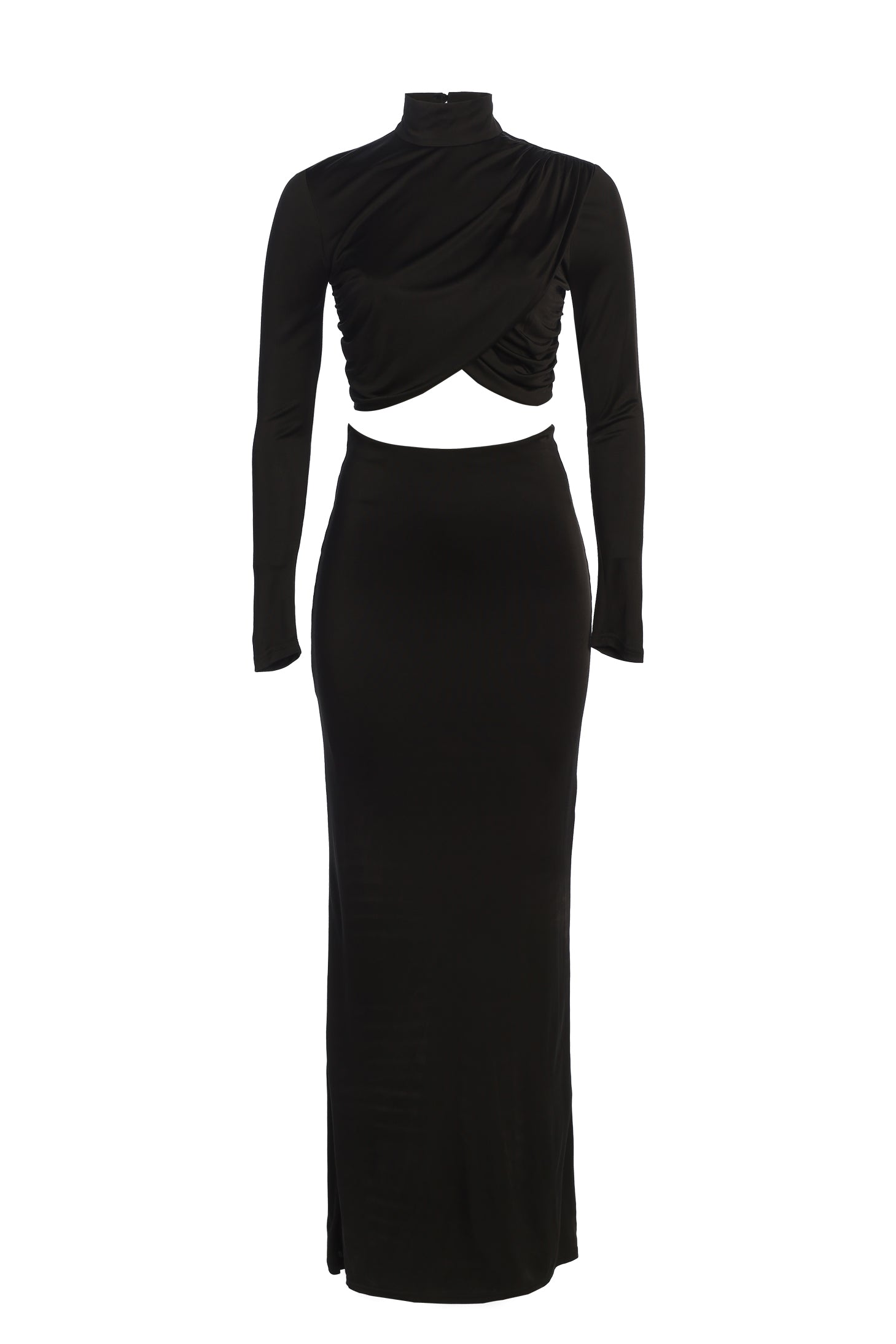 Black Nessa Slinky Top - JLUXLABEL