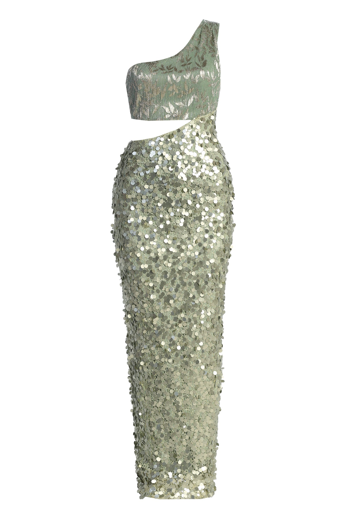 Sage Abbie One Shoulder Maxi Dress