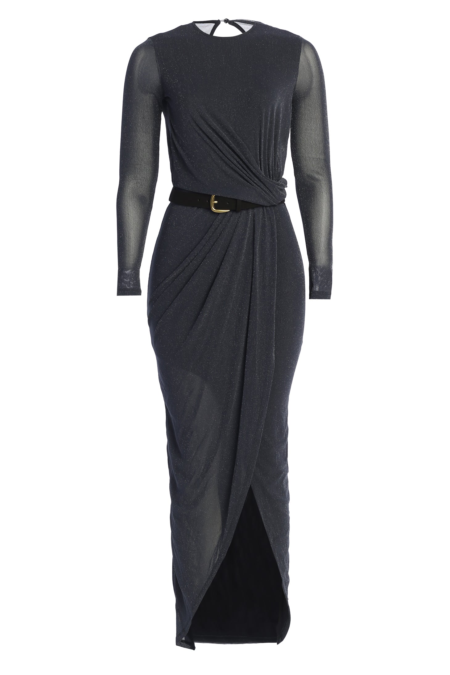 Jluxlabel | Blue Araceli Gathered Maxi Dress