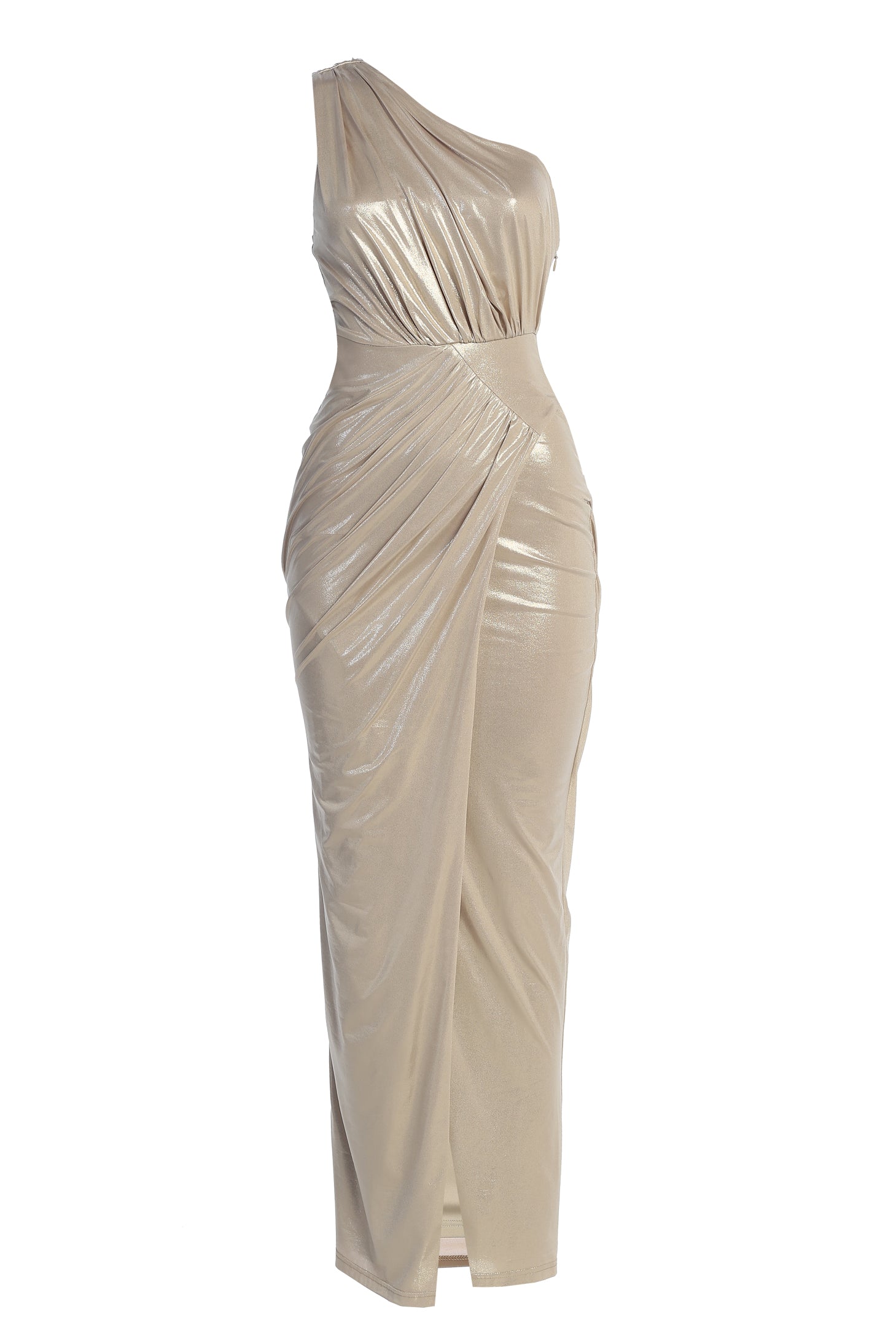 lavina maxi dress Champagne Lavina Metallic Maxi Dress