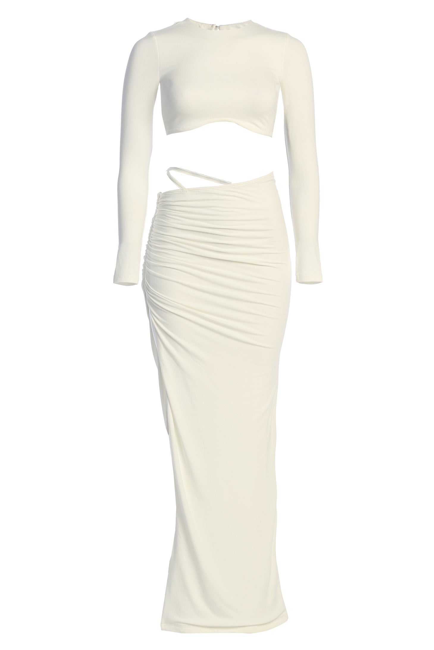 Ivory Verina Two Piece Skirt Set - JLUXLABEL