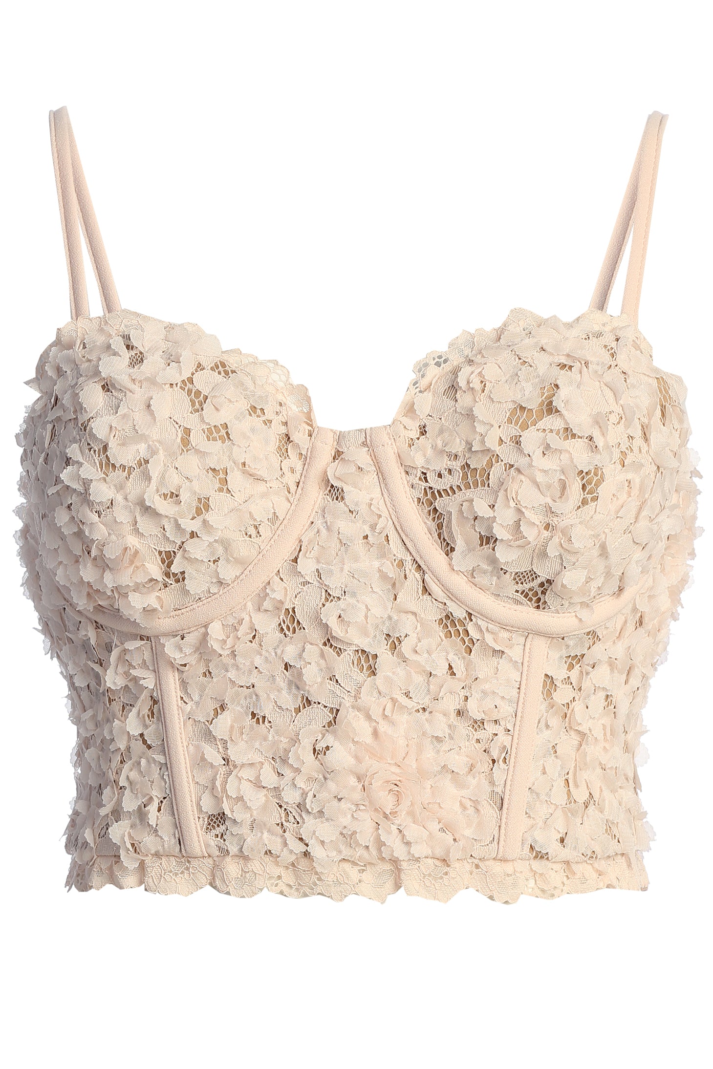 Blush Yours Truly Lace Corset - JLUXLABEL