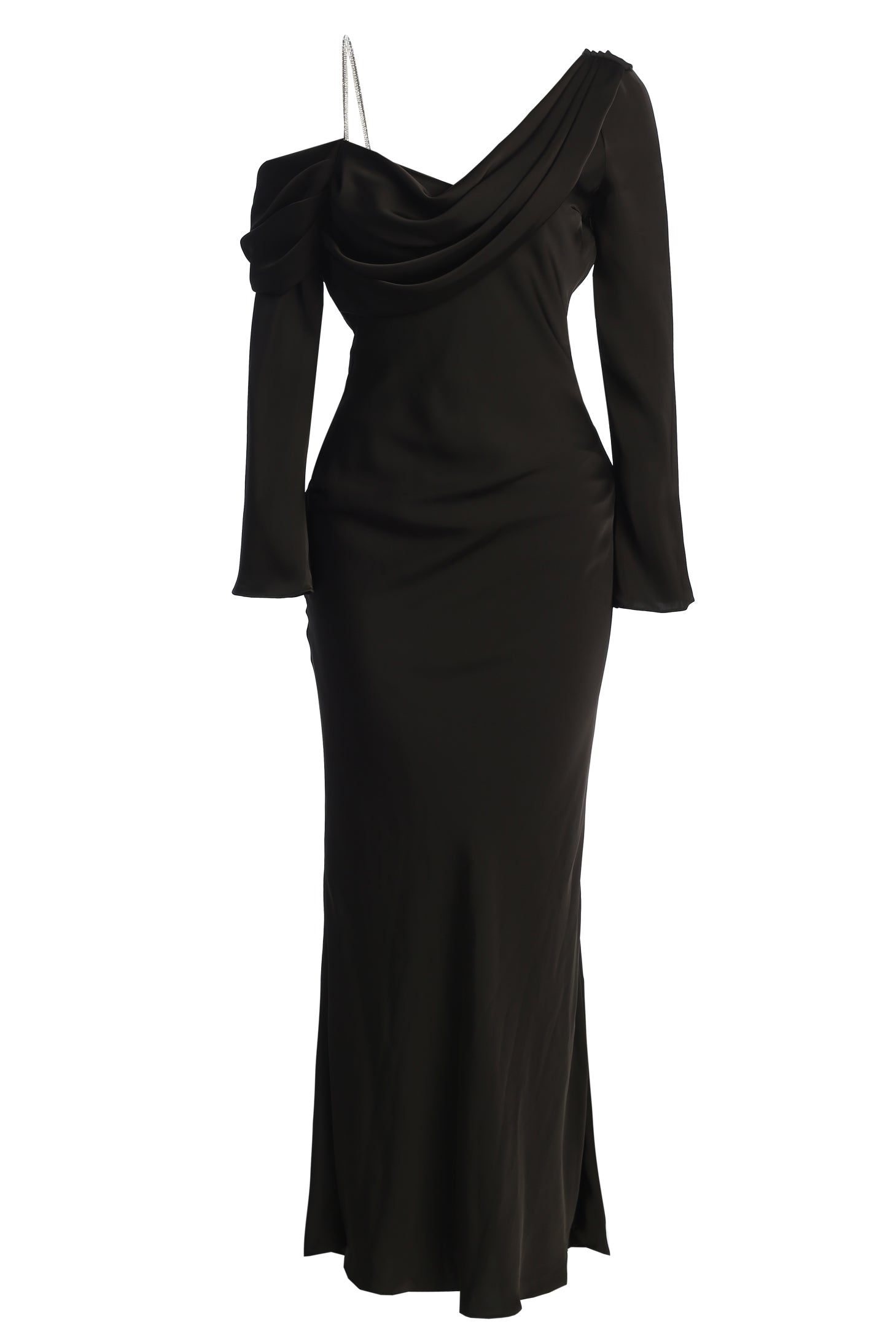 Black One and Only Satin Dress