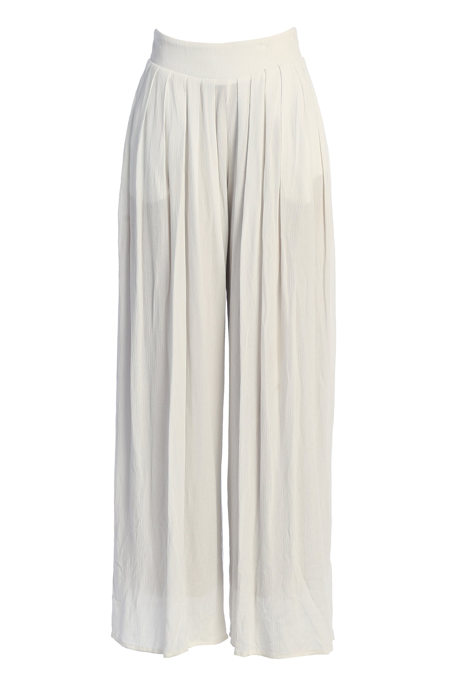 White After Sunset Pleated Pants - JLUXLABEL