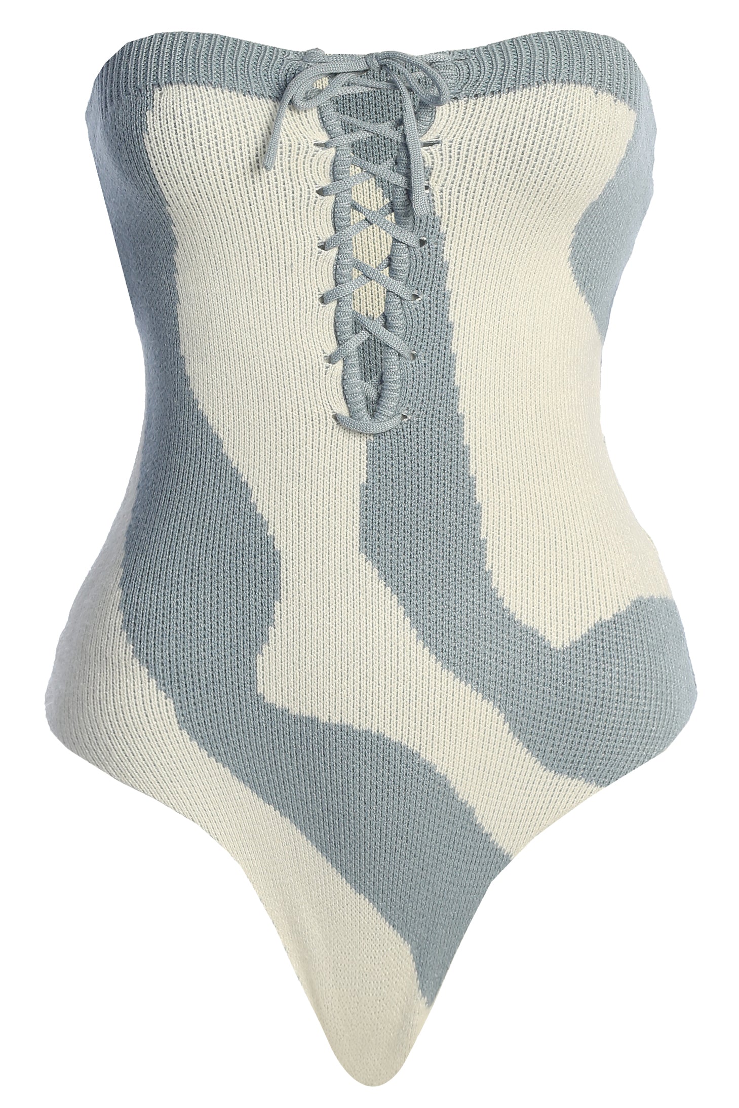 Blue Abstract Seabound Bodysuit - JLUXLABEL