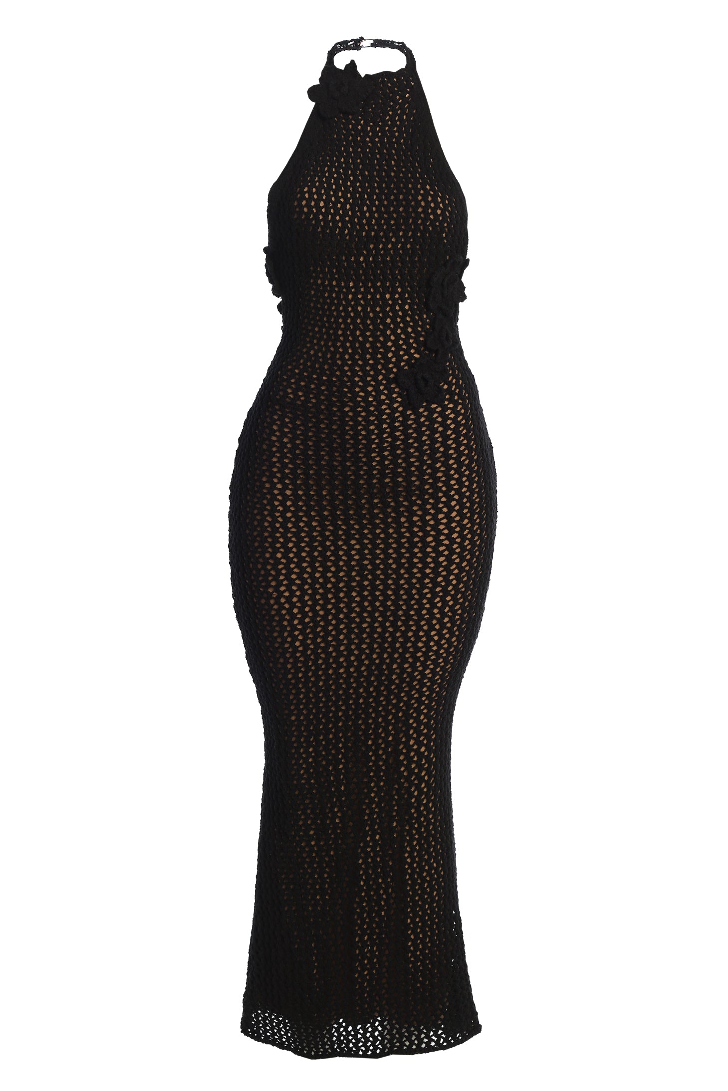 Black Paradise Crochet Maxi Dress Black Paradise Crochet Maxi Dress