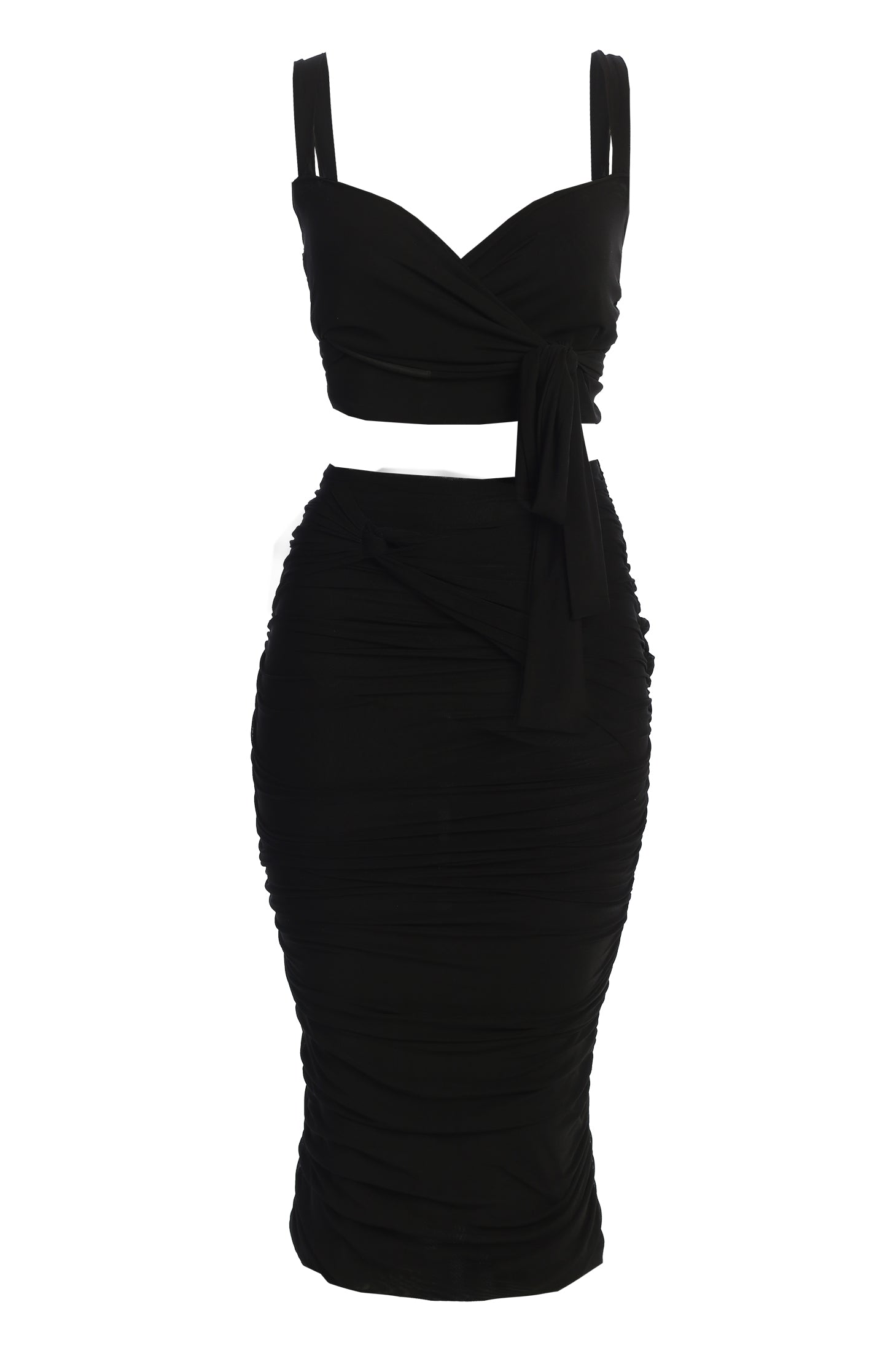 Black Extend Your Stay Skirt Set - JLUXLABEL