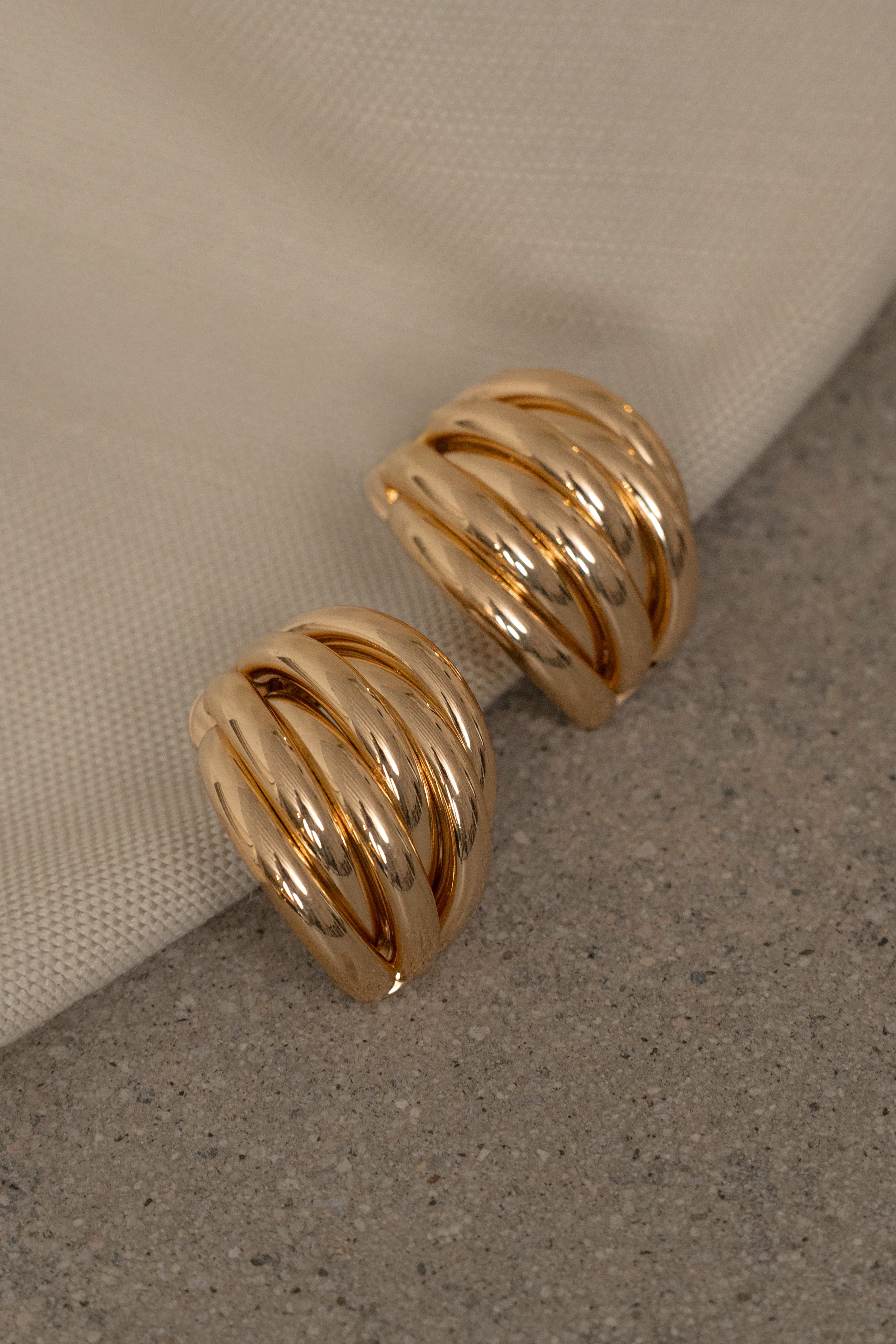 Gold Sabine Earrings - JLUXLABEL