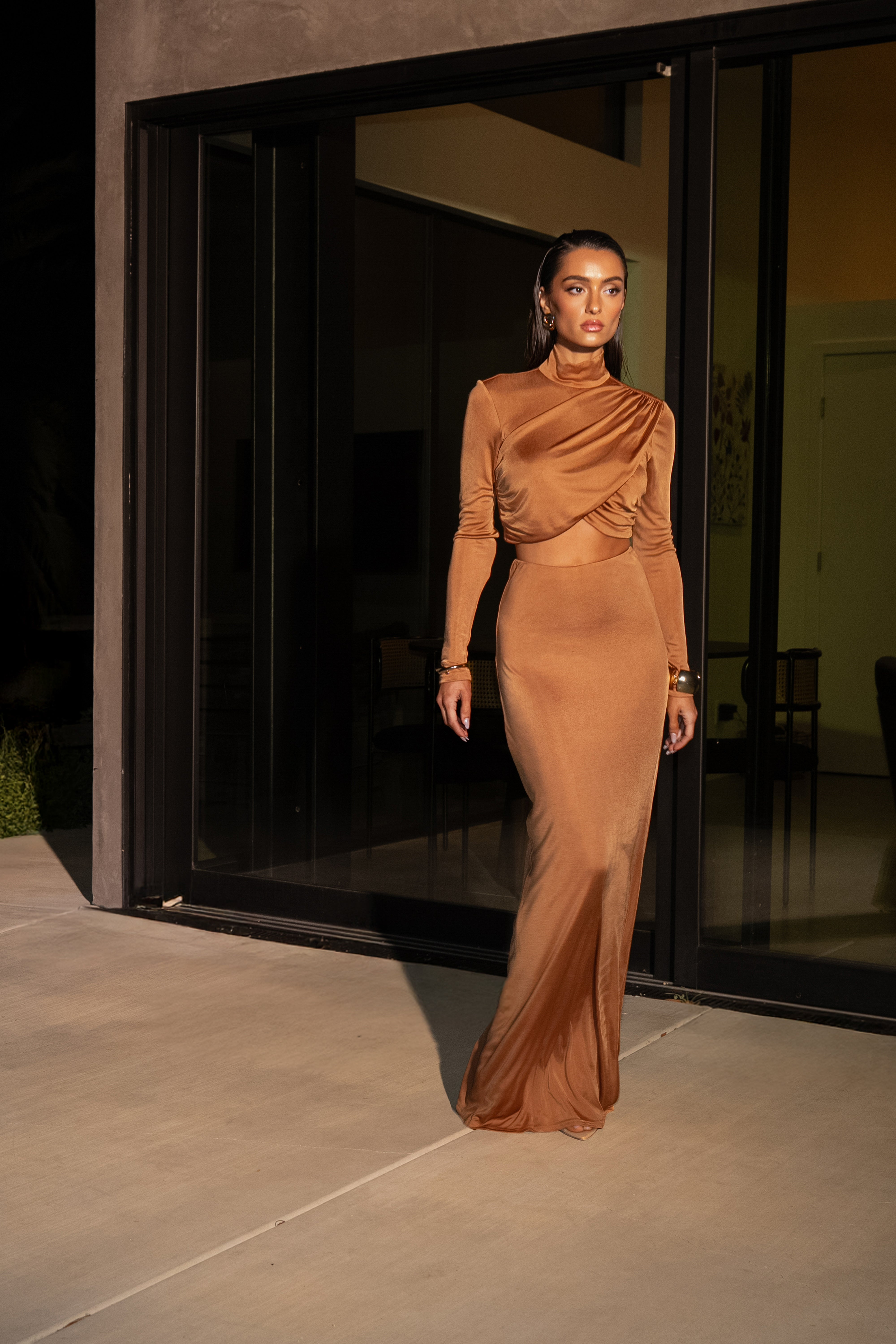 Copper Nessa Slinky Top - JLUXLABEL