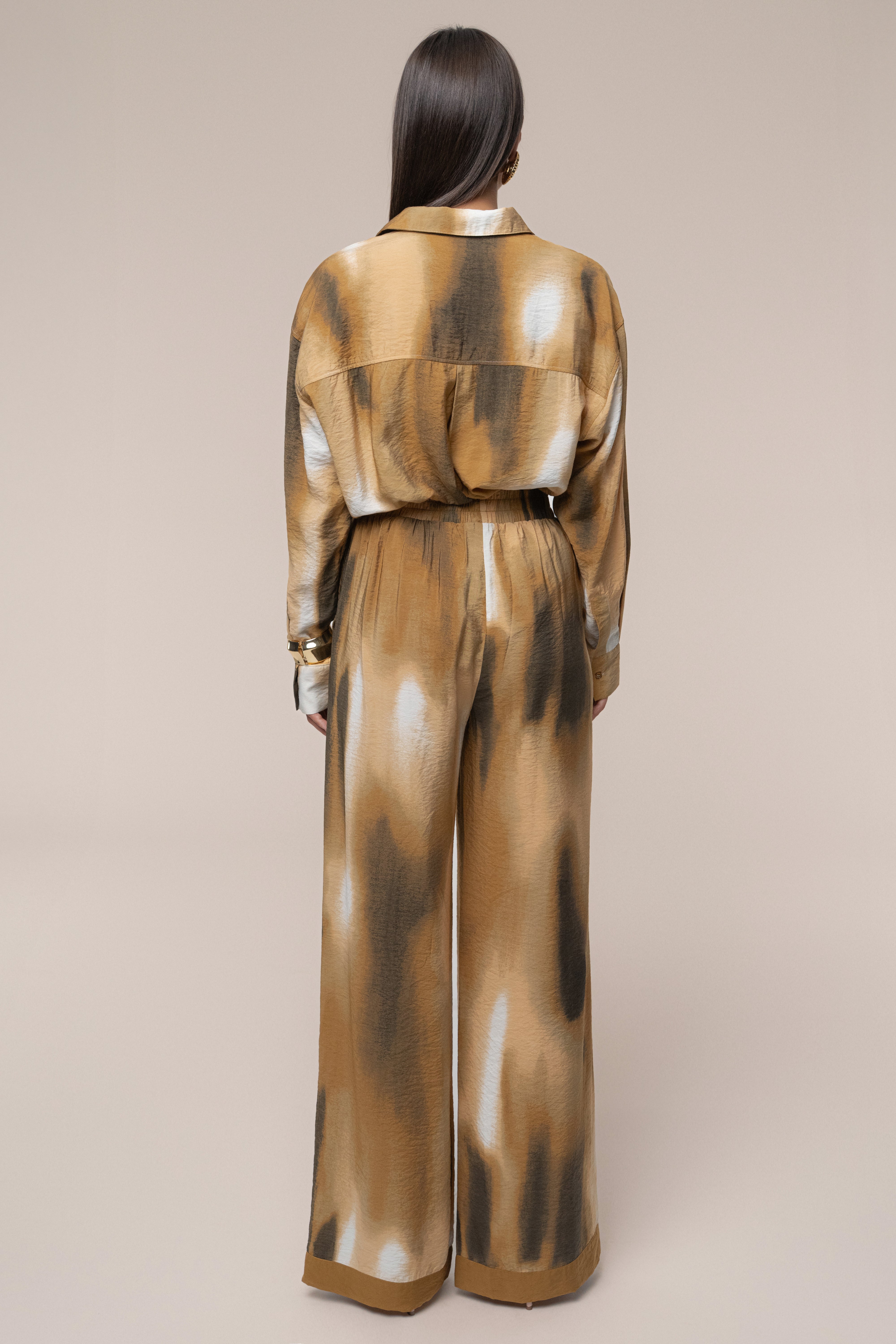 Brown Celestial Sands Blouse - JLUXLABEL