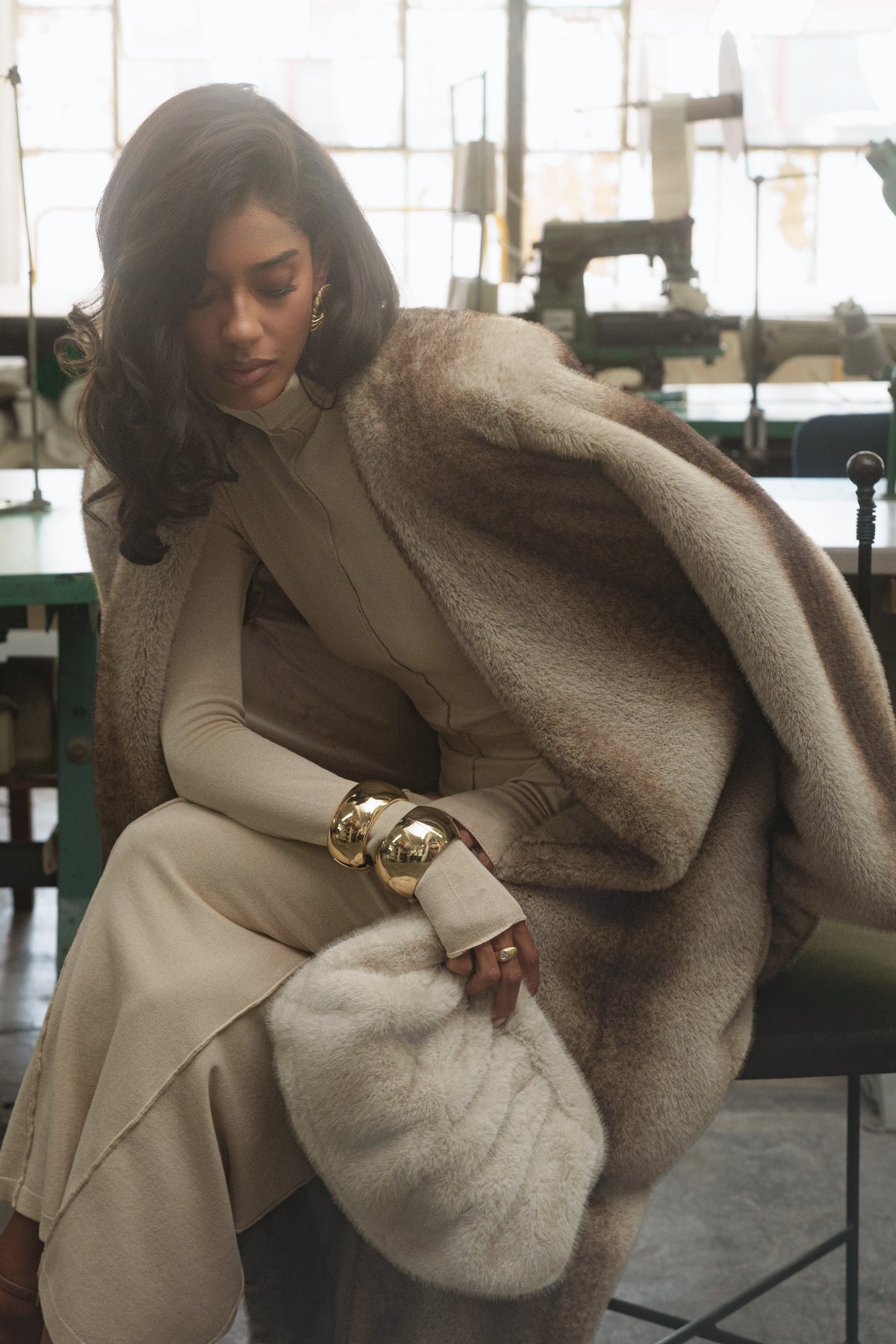 PRE-ORDER Brown Snowfall Faux Fur Coat