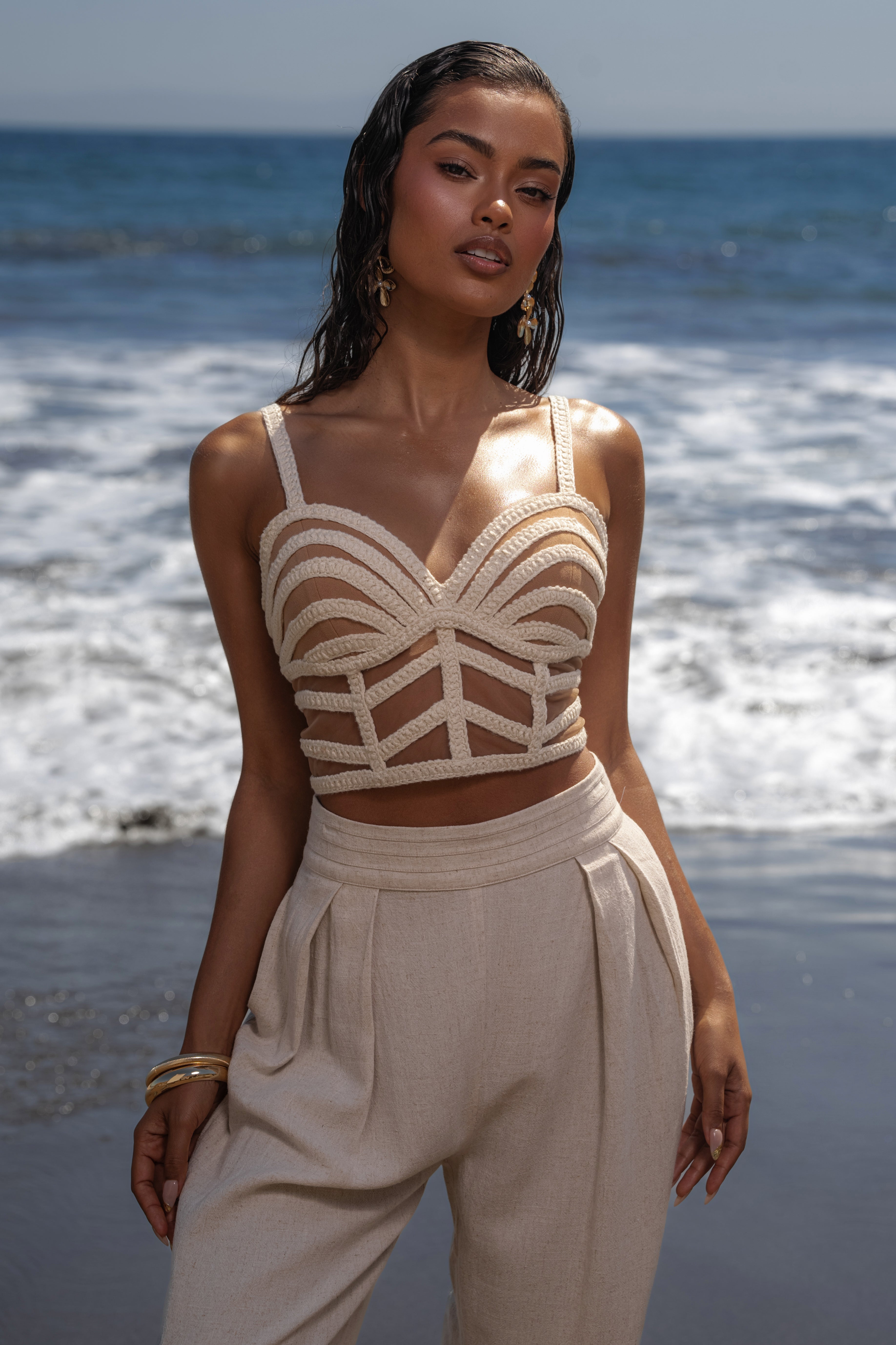 Ivory Serenity Bay Top - JLUXLABEL