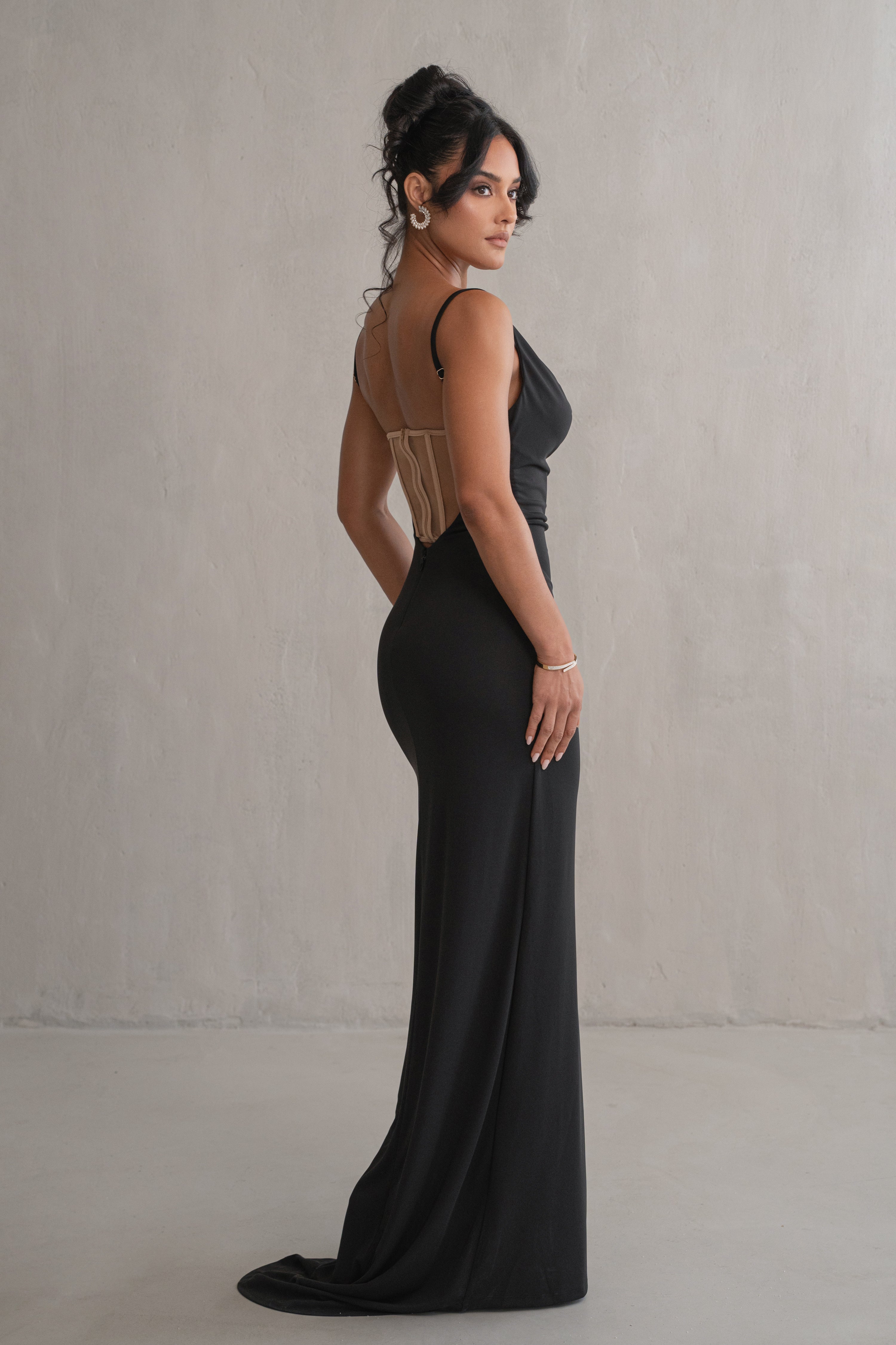 Black Until Forever Maxi Dress - JLUXLABEL