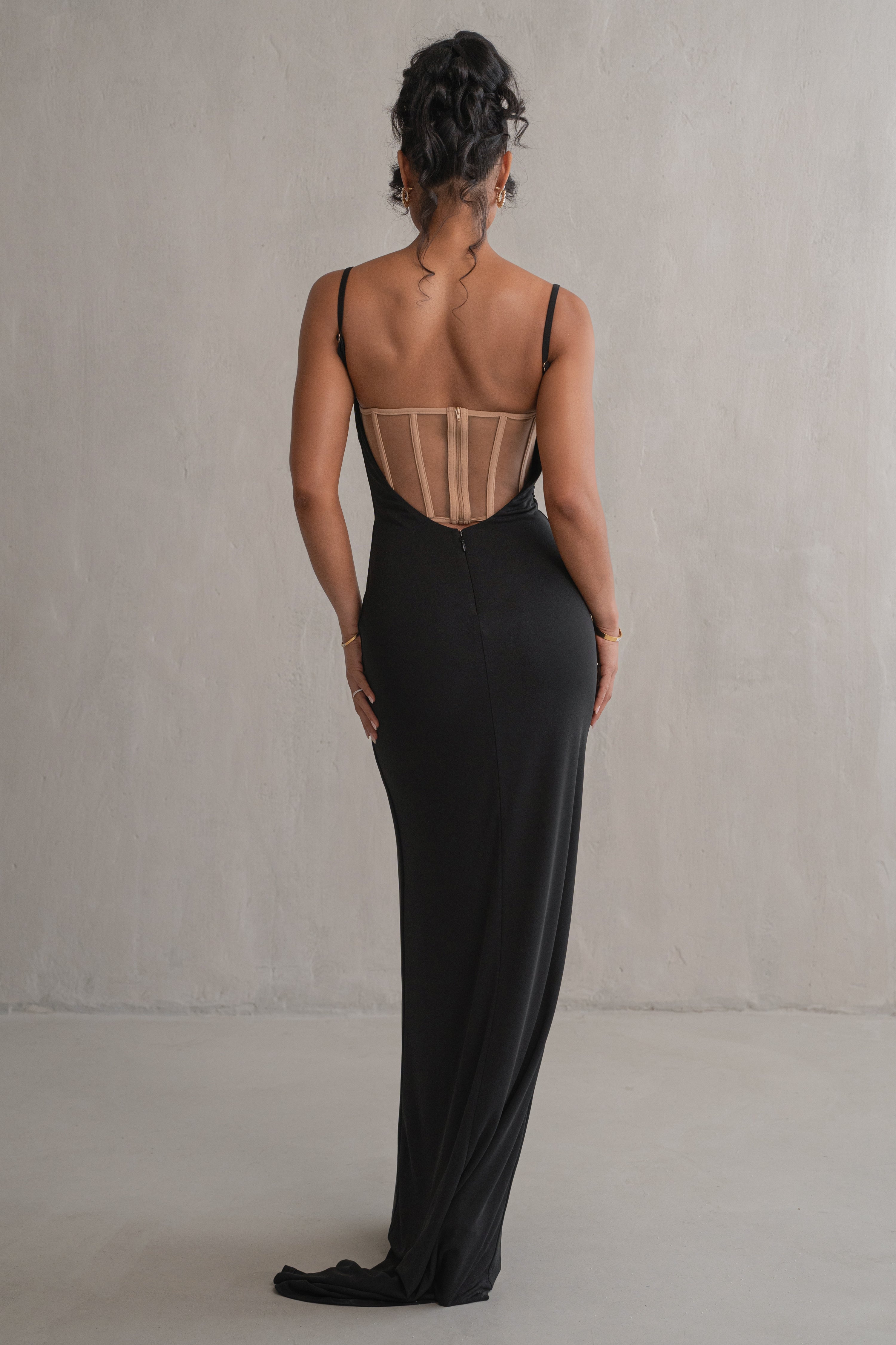 Black Until Forever Maxi Dress - JLUXLABEL