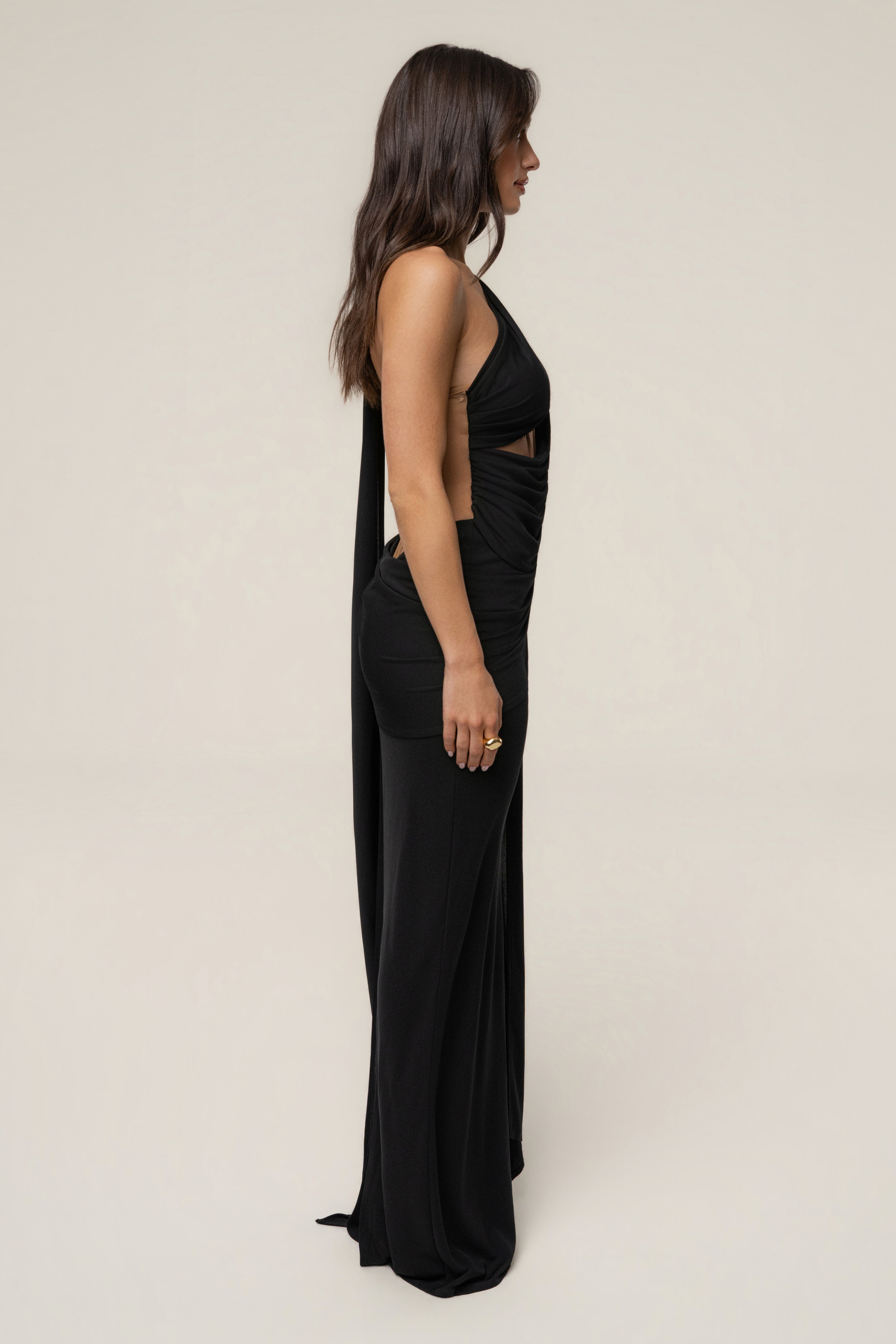 Black Empress of Hearts Maxi Gown - JLUXLABEL