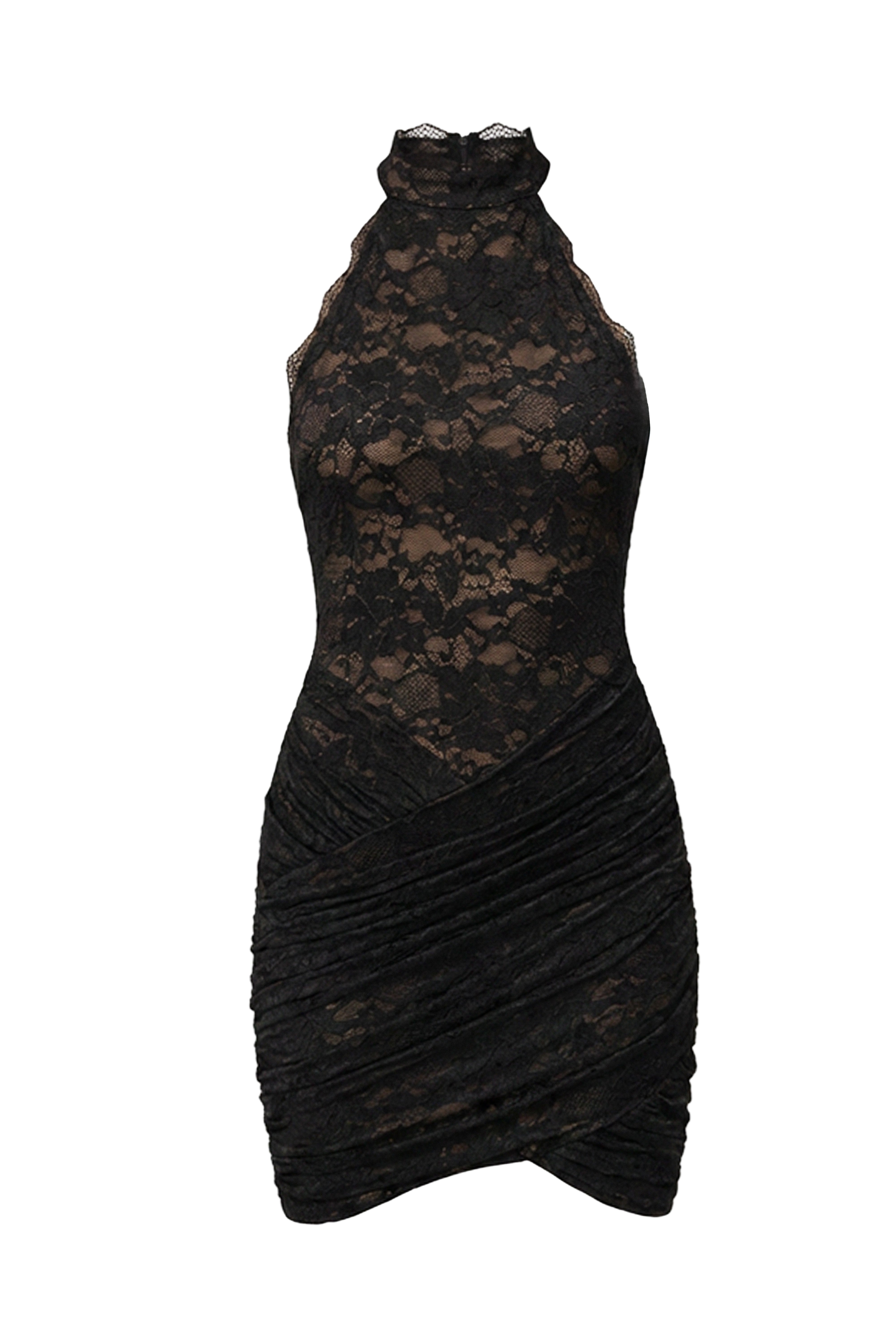 Black Lace Affair Mini Dress - JLUXLABEL