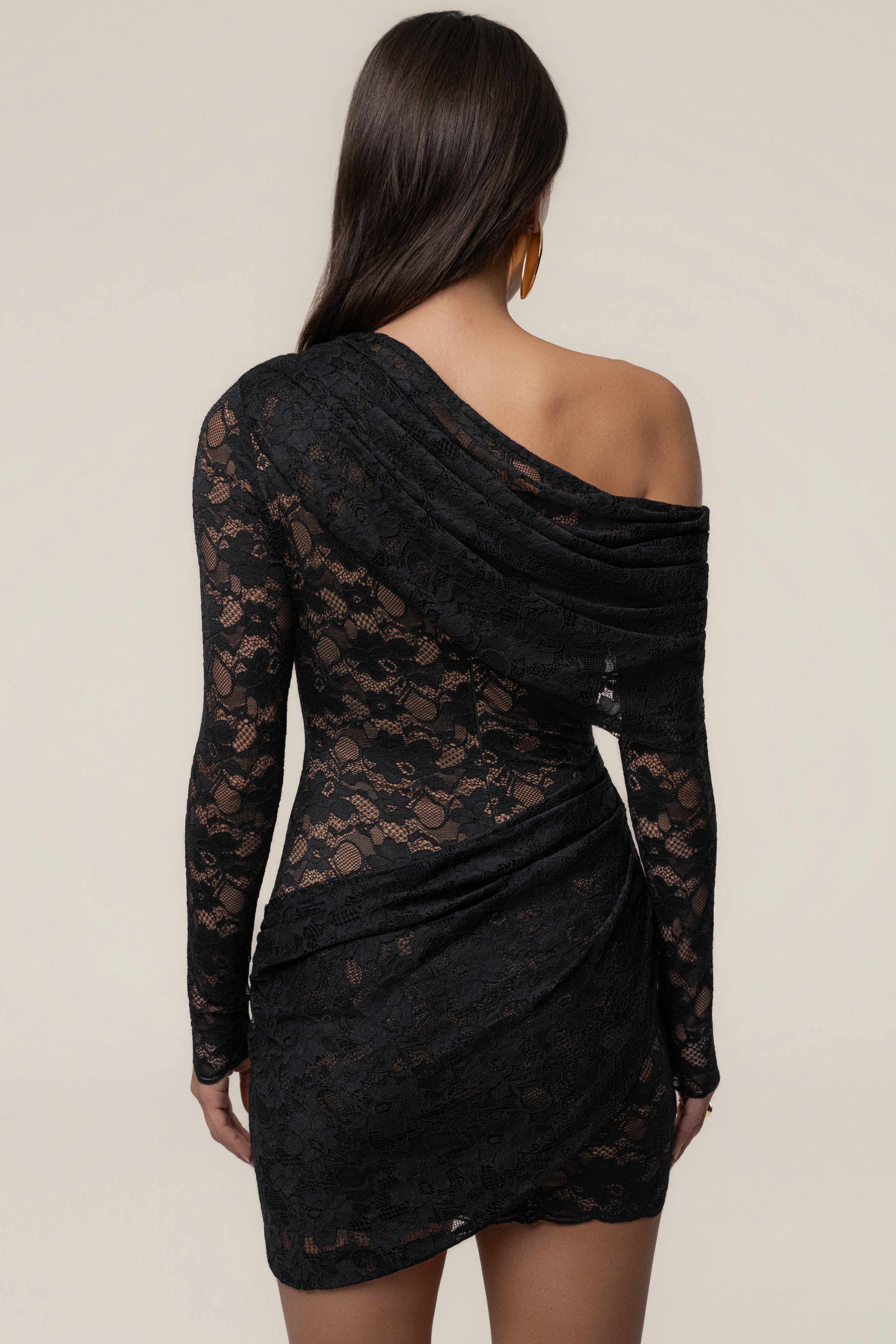 Black Midnight Romance Lace Dress - JLUXLABEL