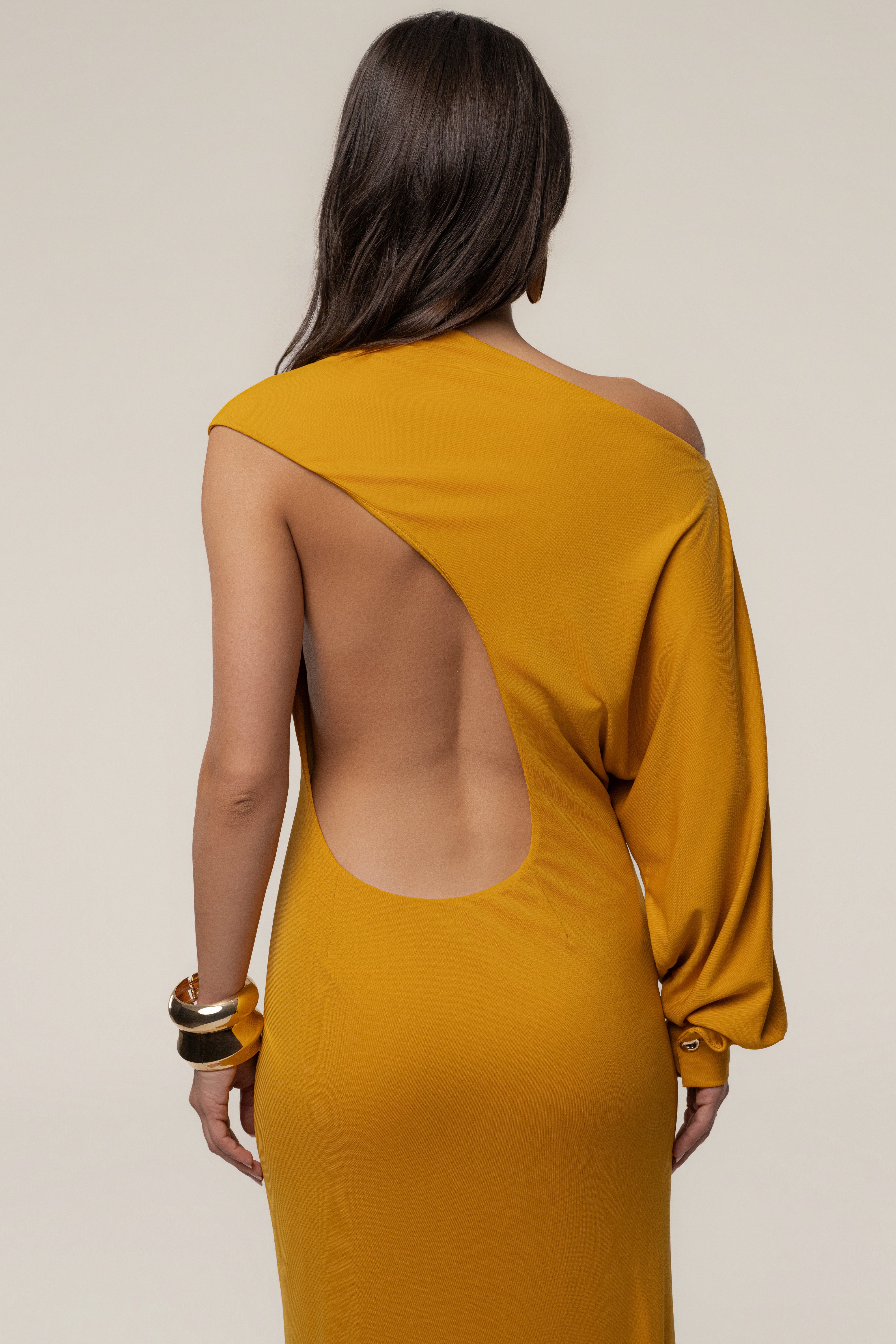 Yellow Winter Jewel Maxi Dress - JLUXLABEL