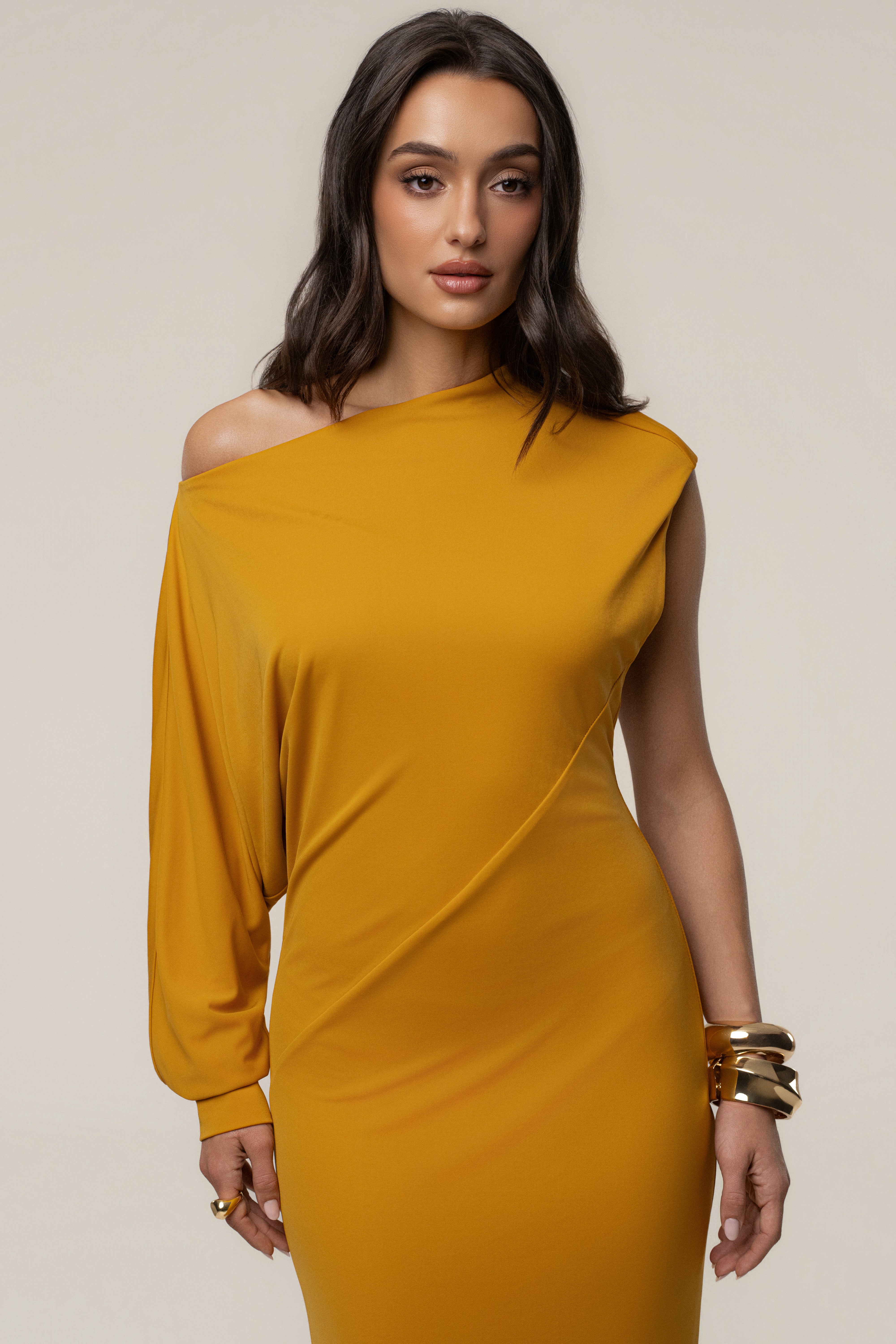 Yellow Winter Jewel Maxi Dress - JLUXLABEL