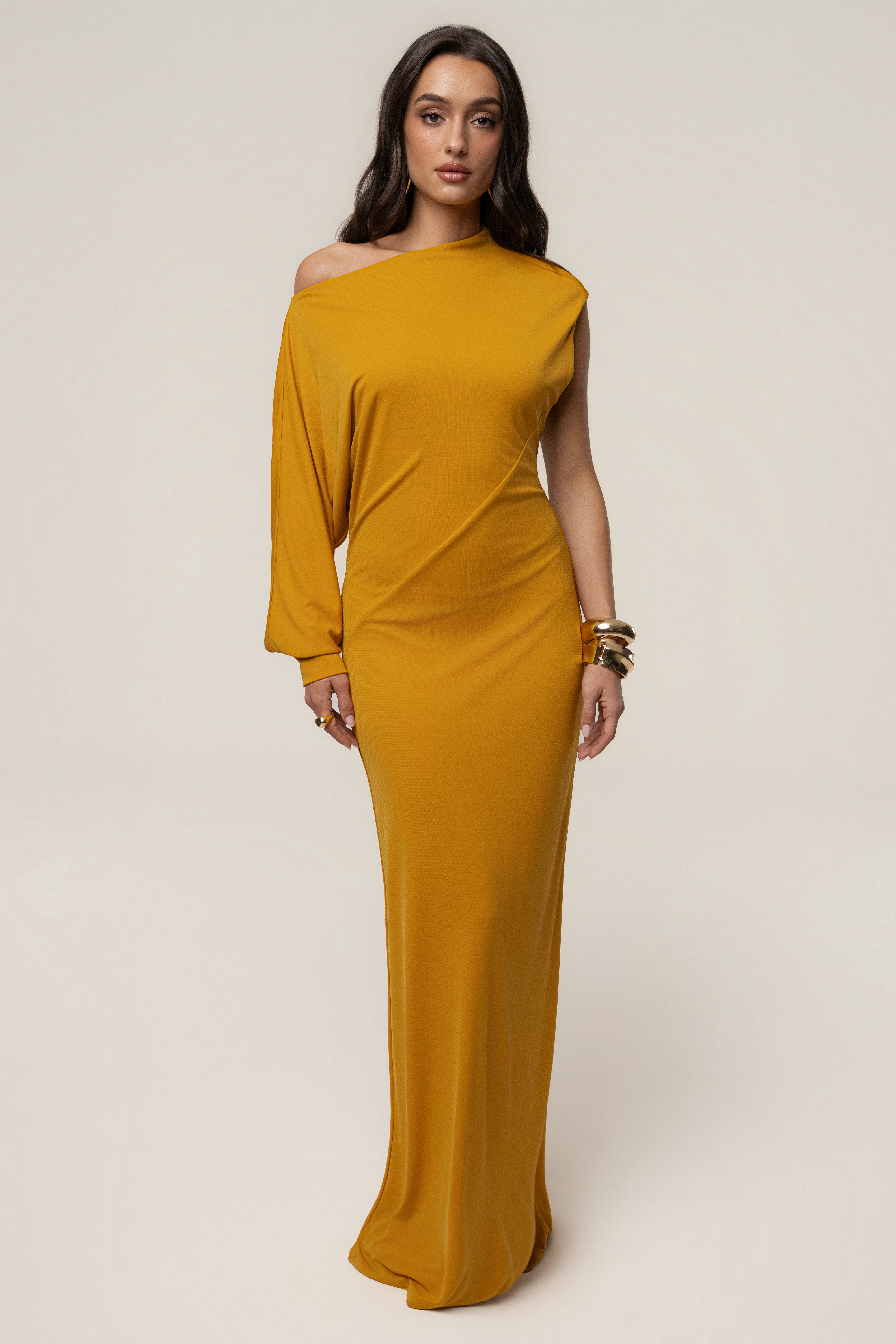 Yellow Winter Jewel Maxi Dress - JLUXLABEL