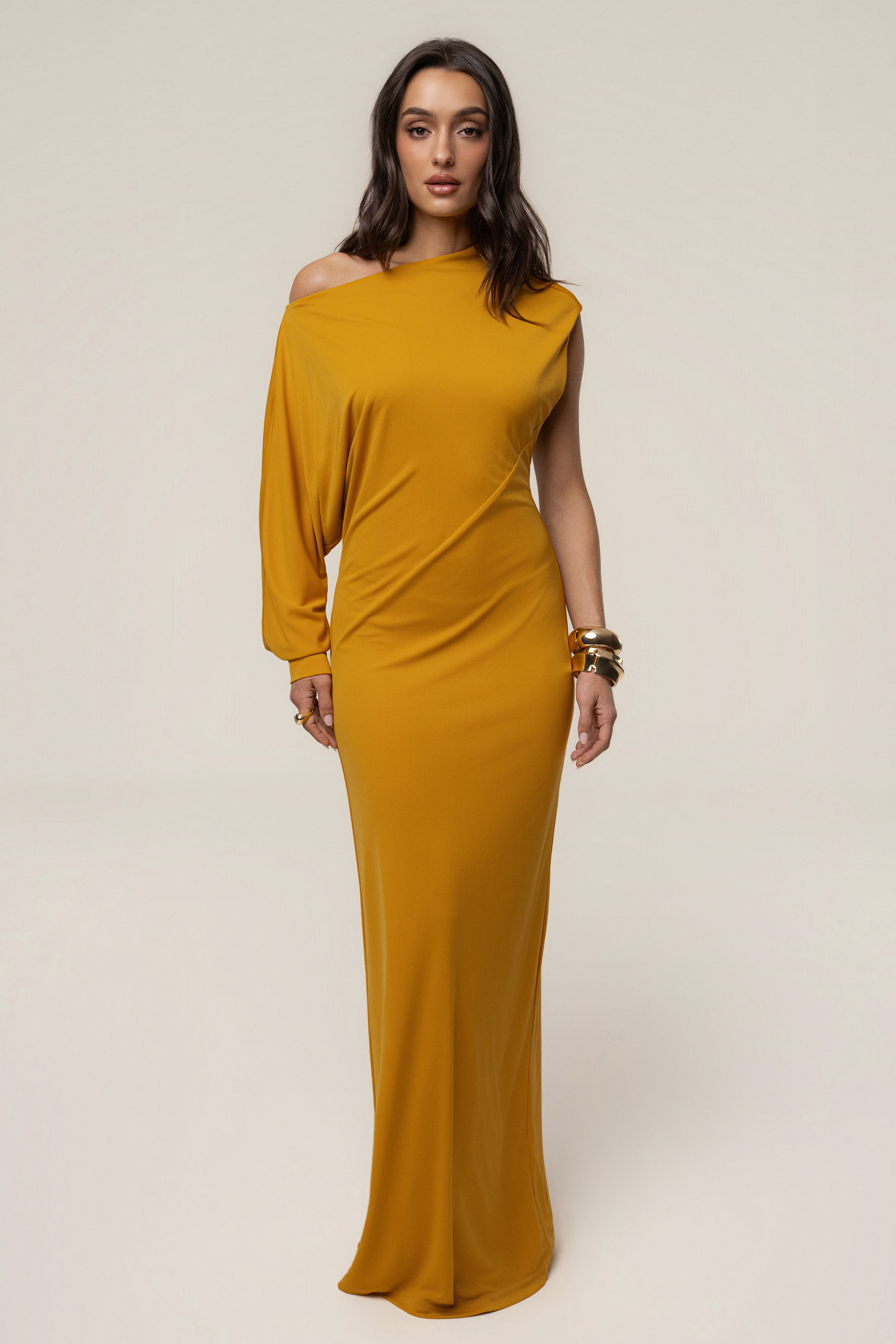 Yellow Winter Jewel Maxi Dress - JLUXLABEL