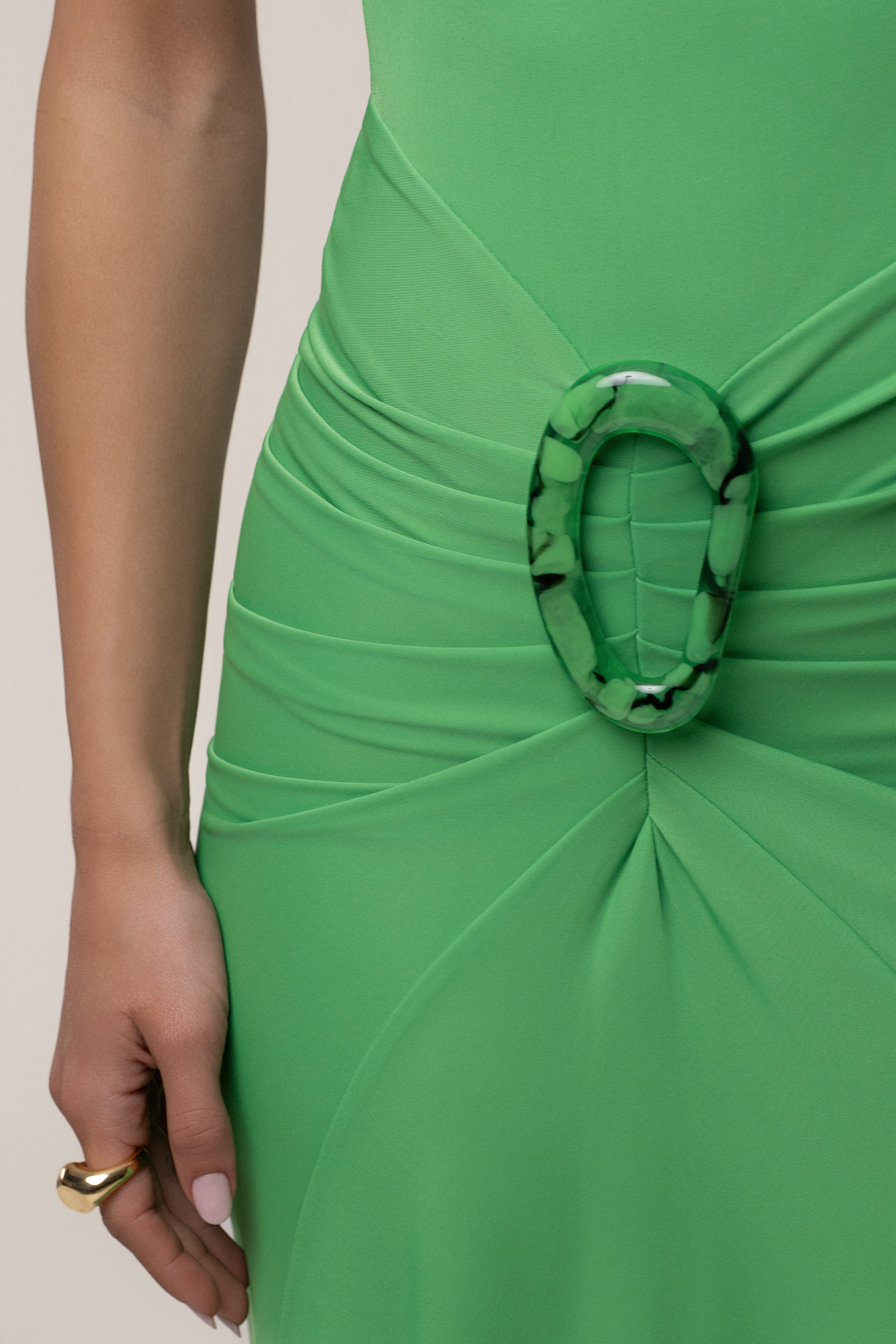 Green Kora Sleeveless Maxi Dress - JLUXLABEL