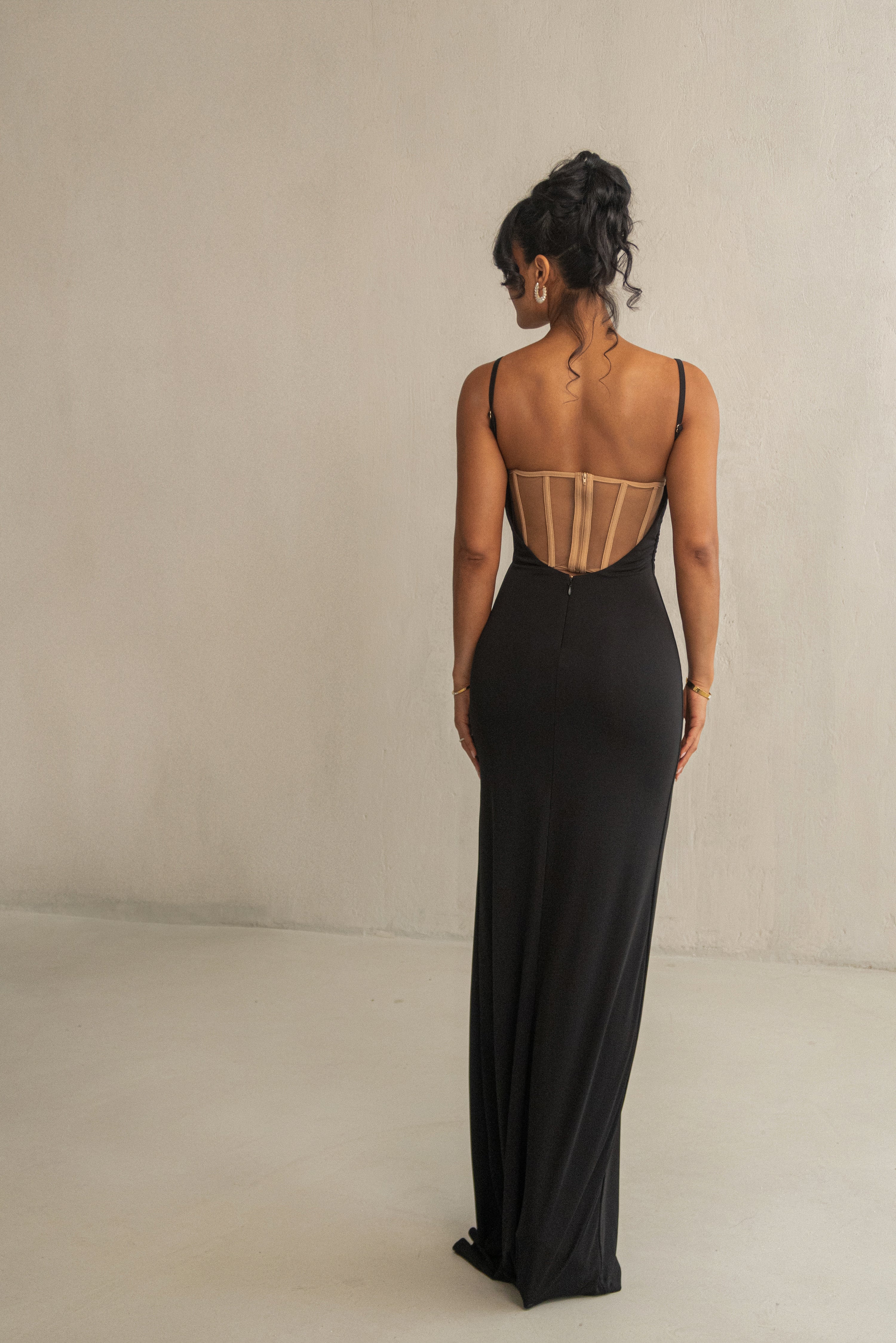 Black Until Forever Maxi Dress - JLUXLABEL