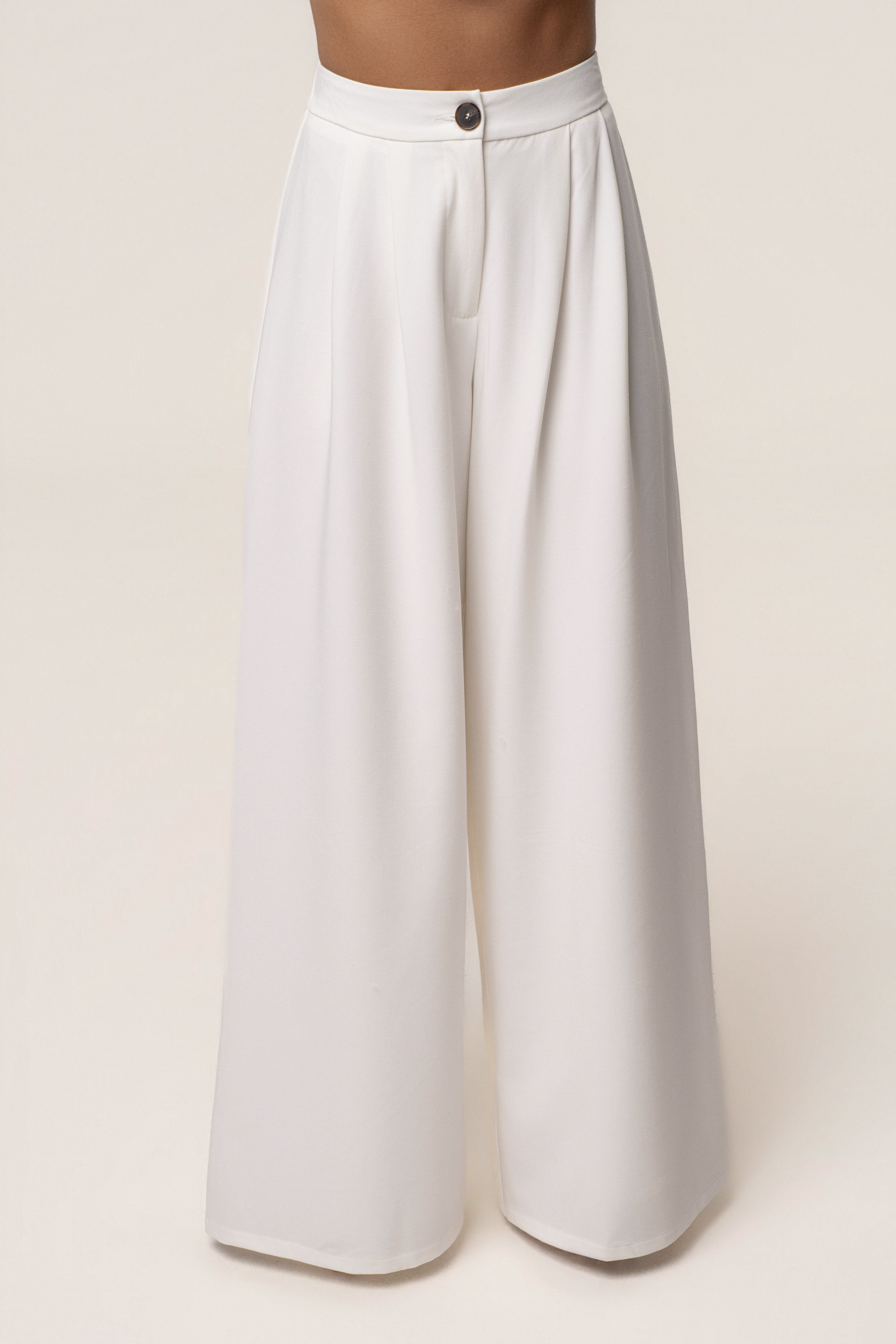 White Costa Tailored Pant Set - JLUXLABEL