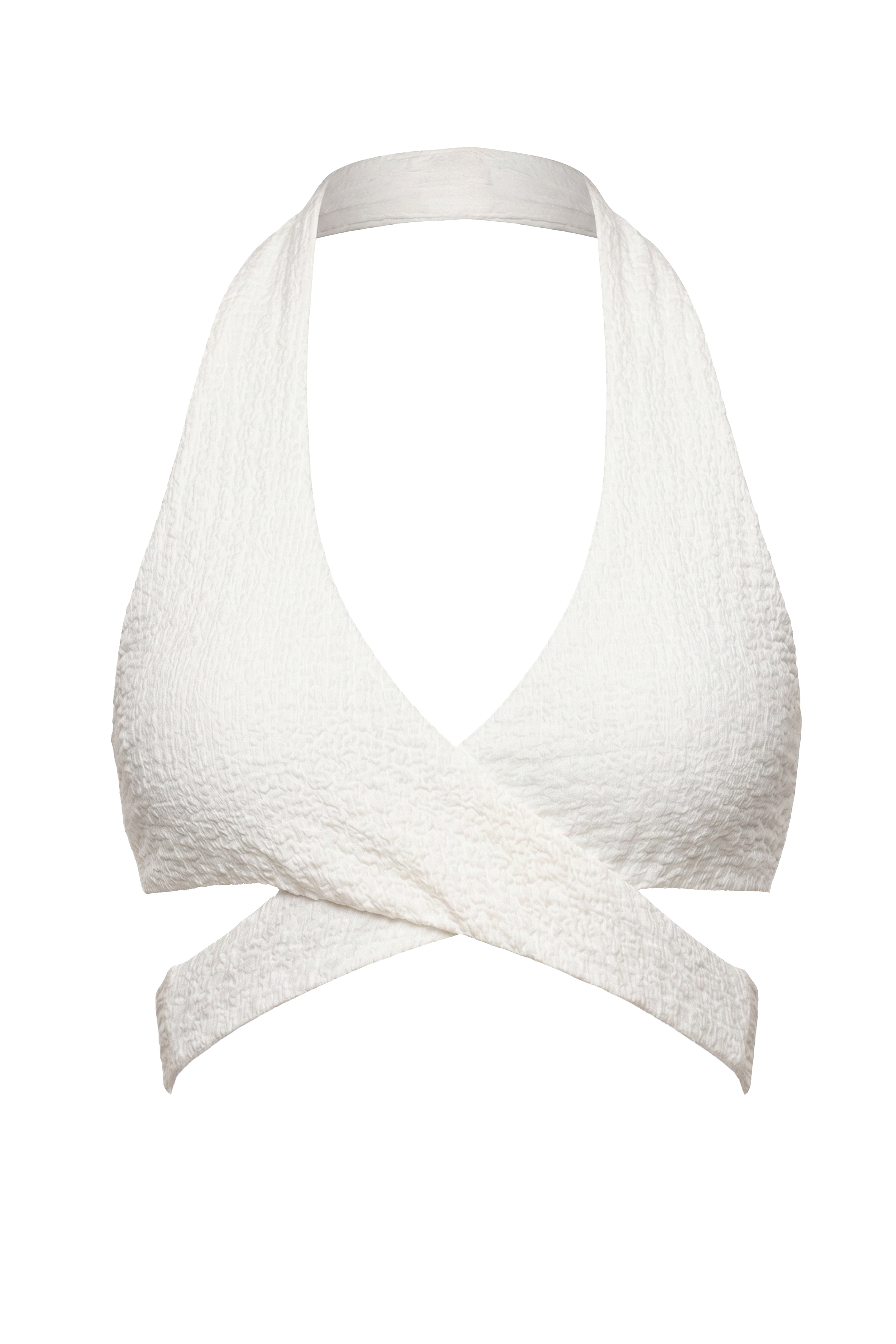 Ivory Cabana Halter top - JLUXLABEL