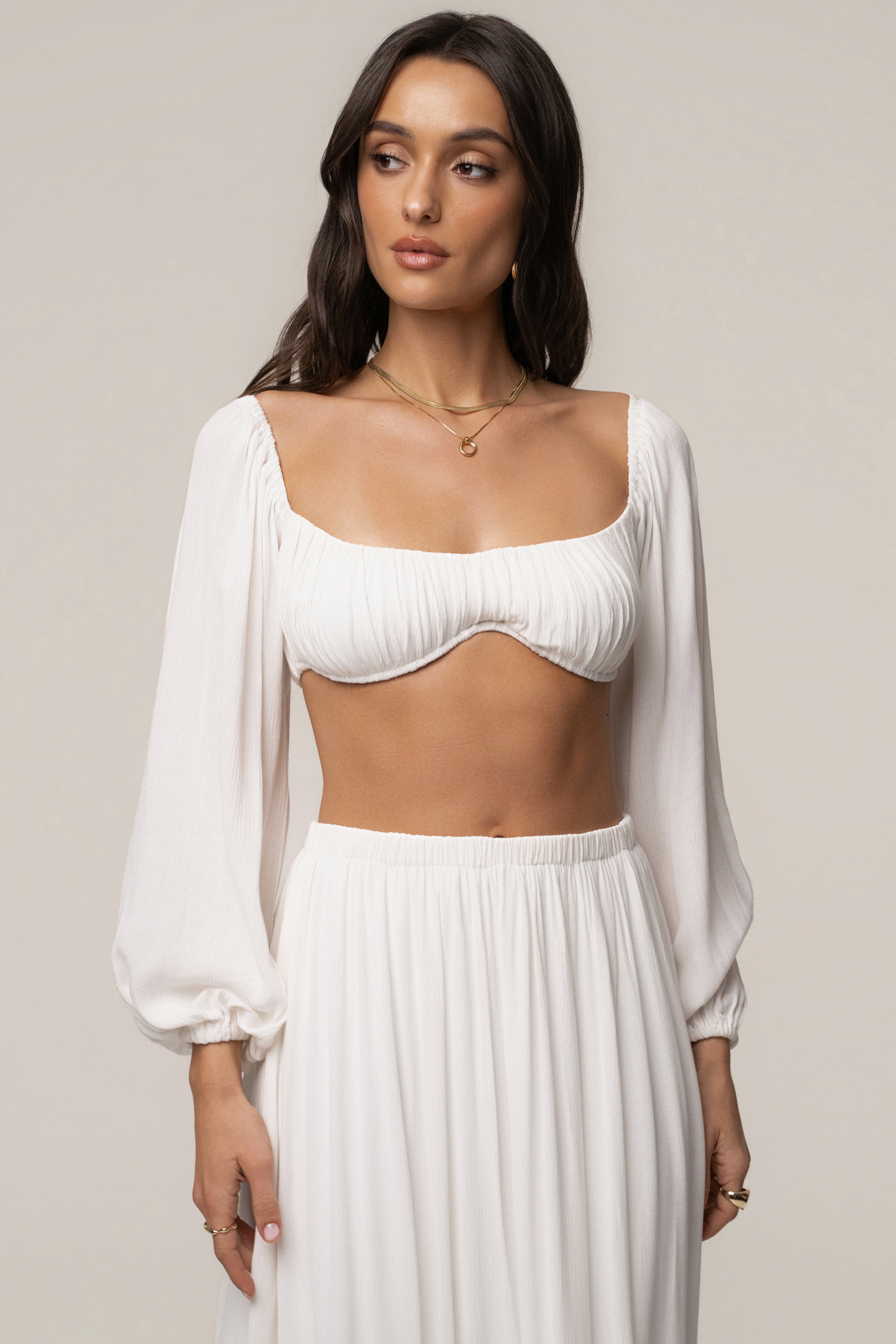 IVORY Warm Nights Skirt Set - JLUXLABEL