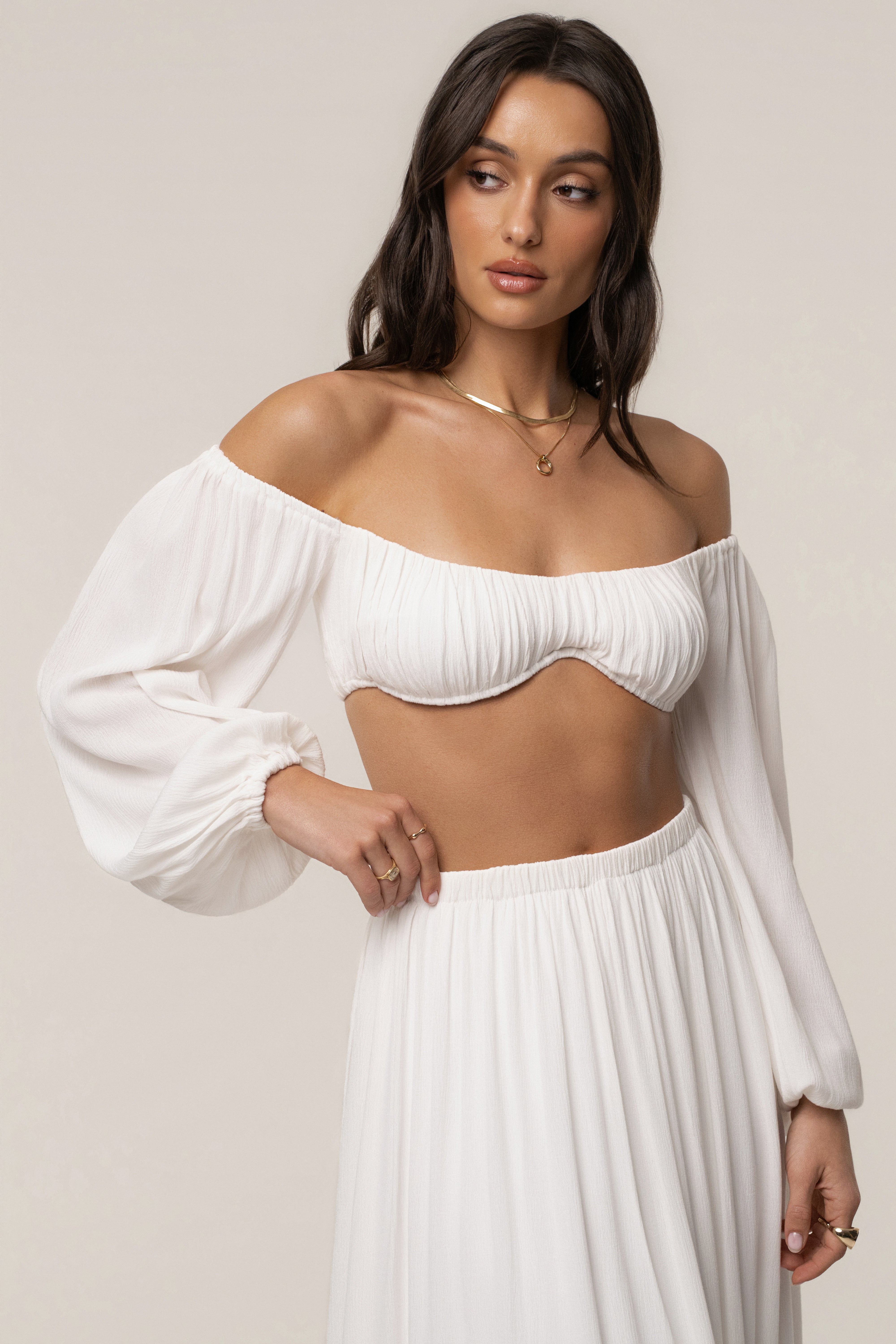 IVORY Warm Nights Skirt Set - JLUXLABEL