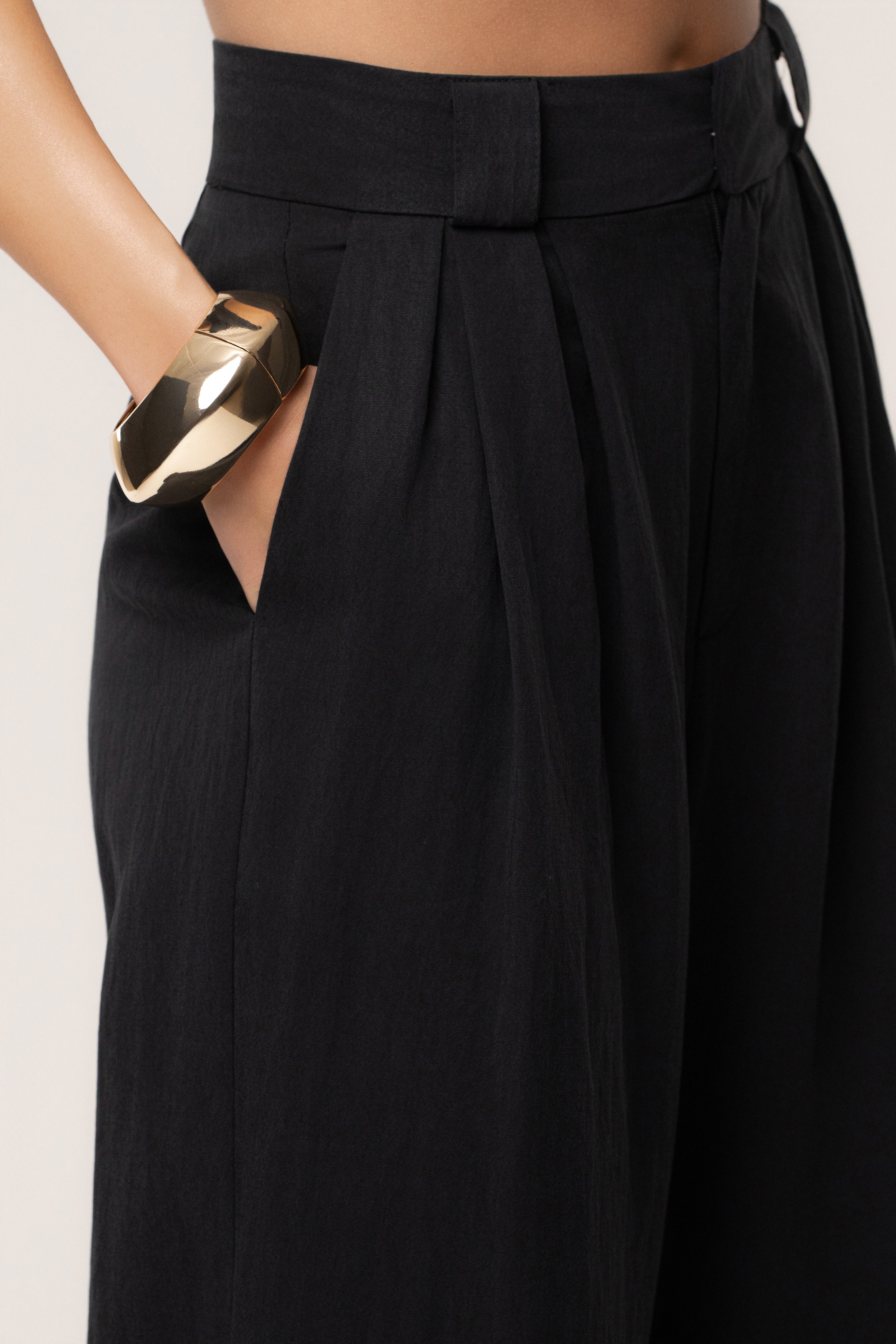 Black Stay Ready Trouser - JLUXLABEL