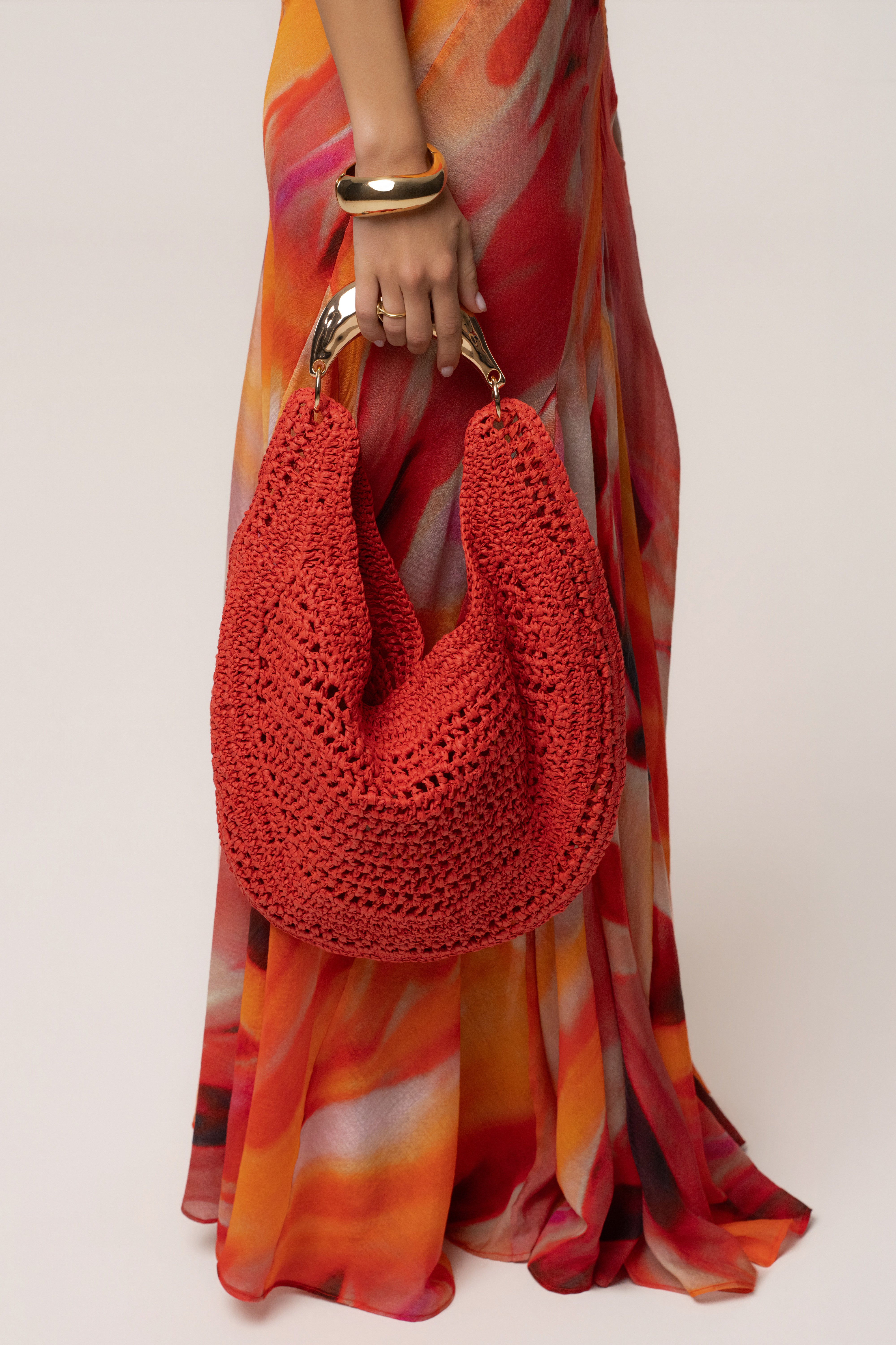 Red Seaside Woven Bag - JLUXLABEL