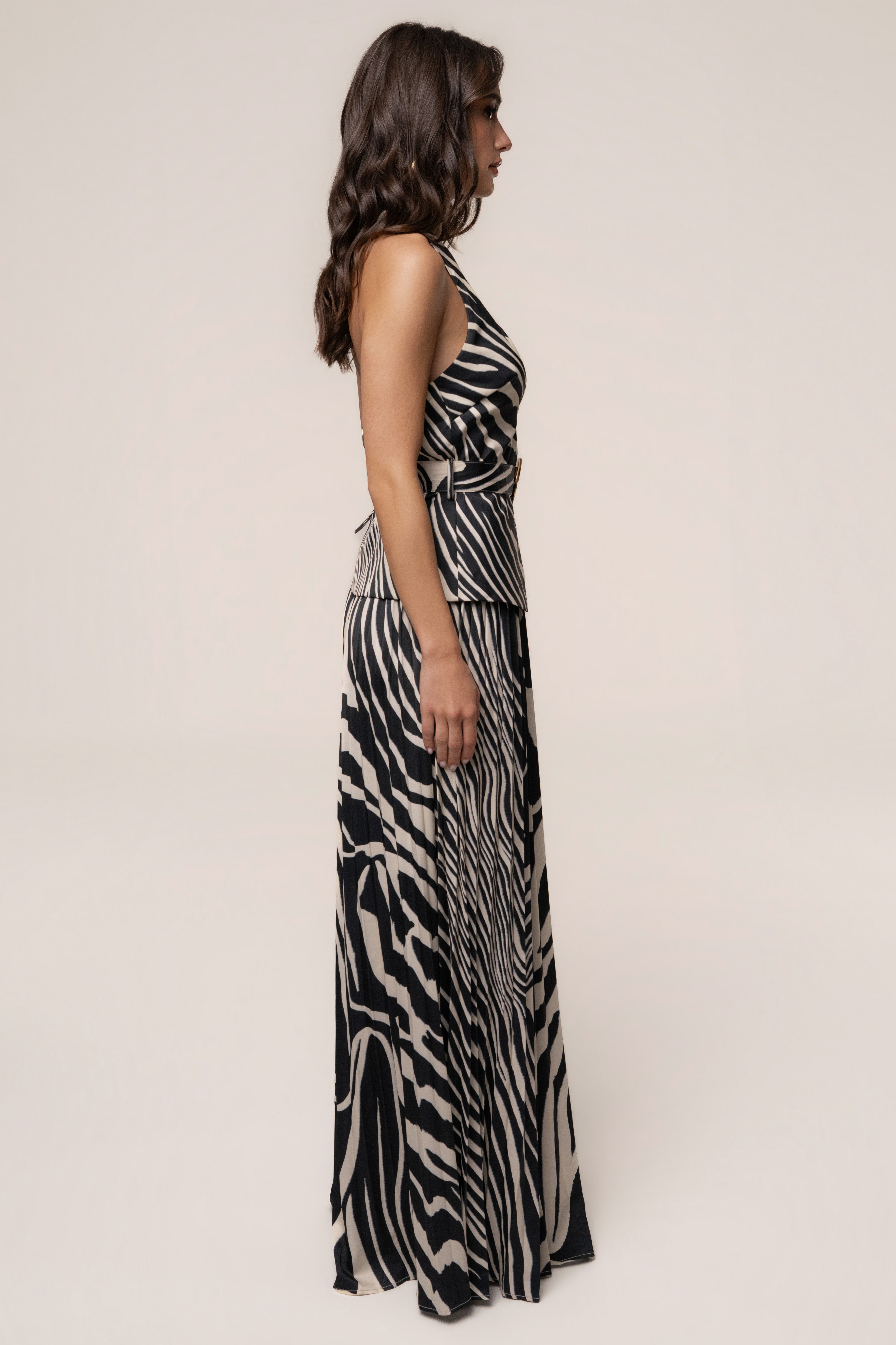 Black Abstract Oasis Flow Pant Set - JLUXLABEL