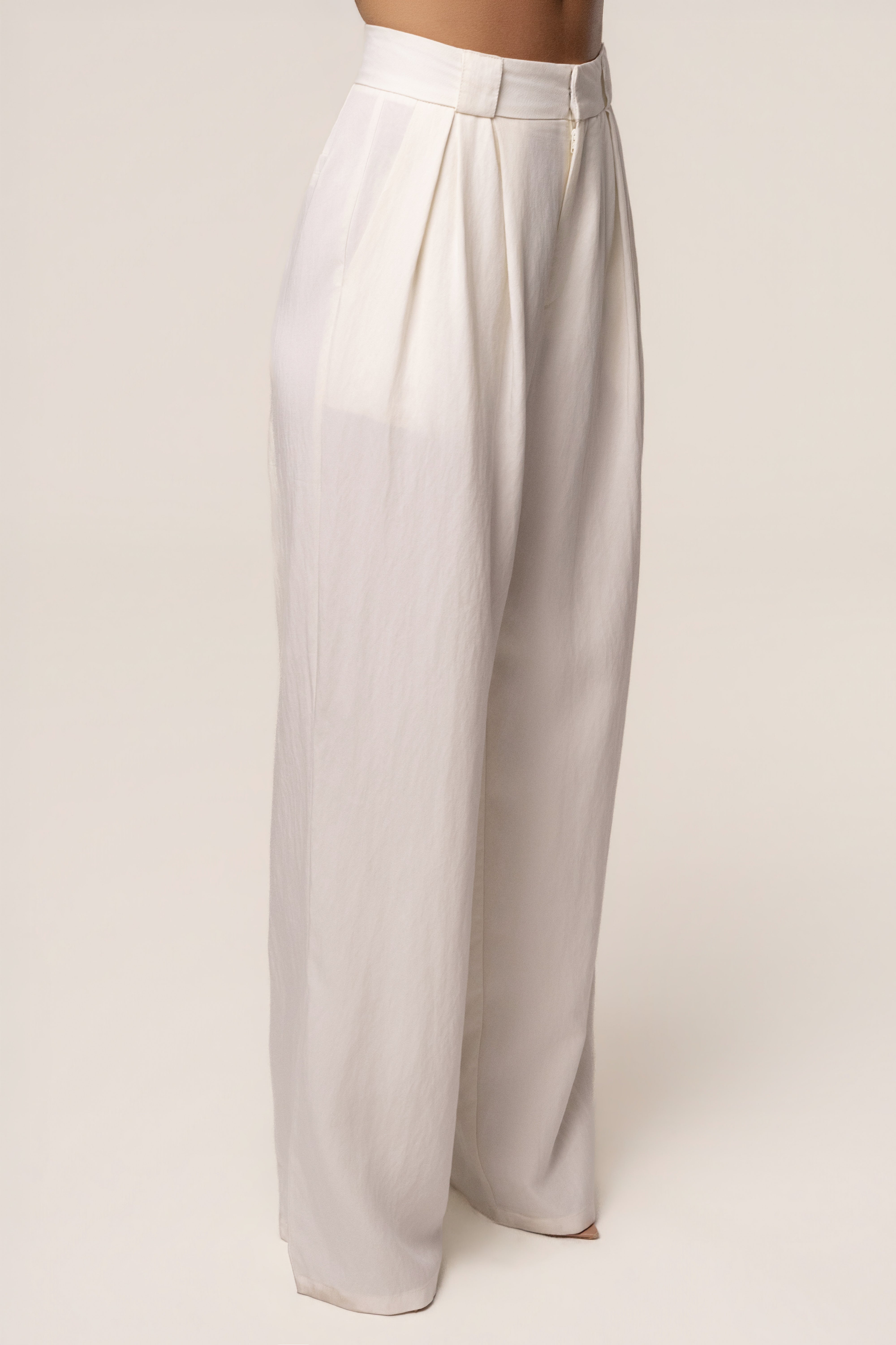 Ivory Stay Ready Trouser - JLUXLABEL